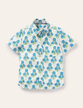 Chemise de vacances en lin et coton-Imprimé Molly Mahon