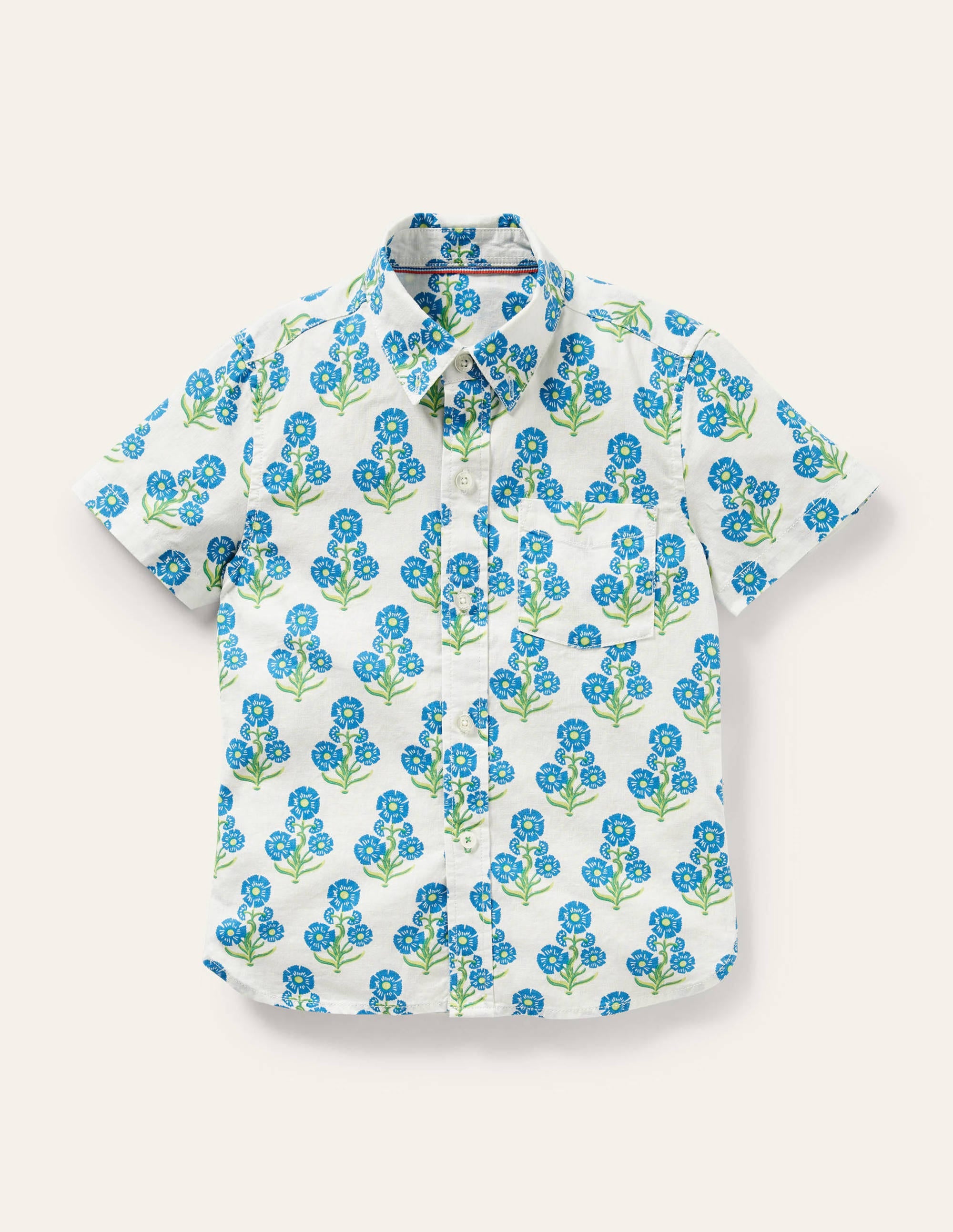 Chemise de vacances en lin et coton-Imprimé Molly Mahon - Image 1