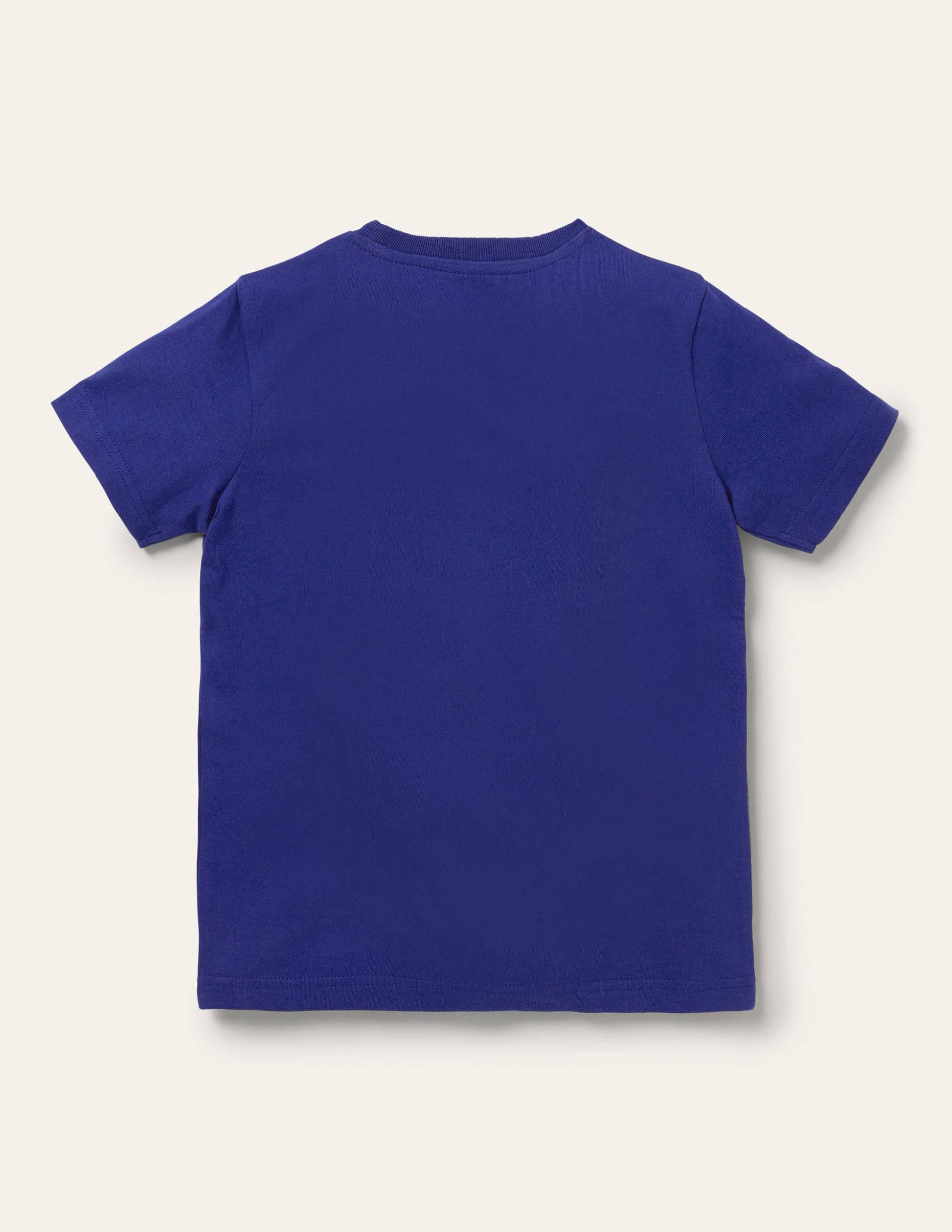 T-shirt à super surpiqûres-Tigre bleu vague-2
