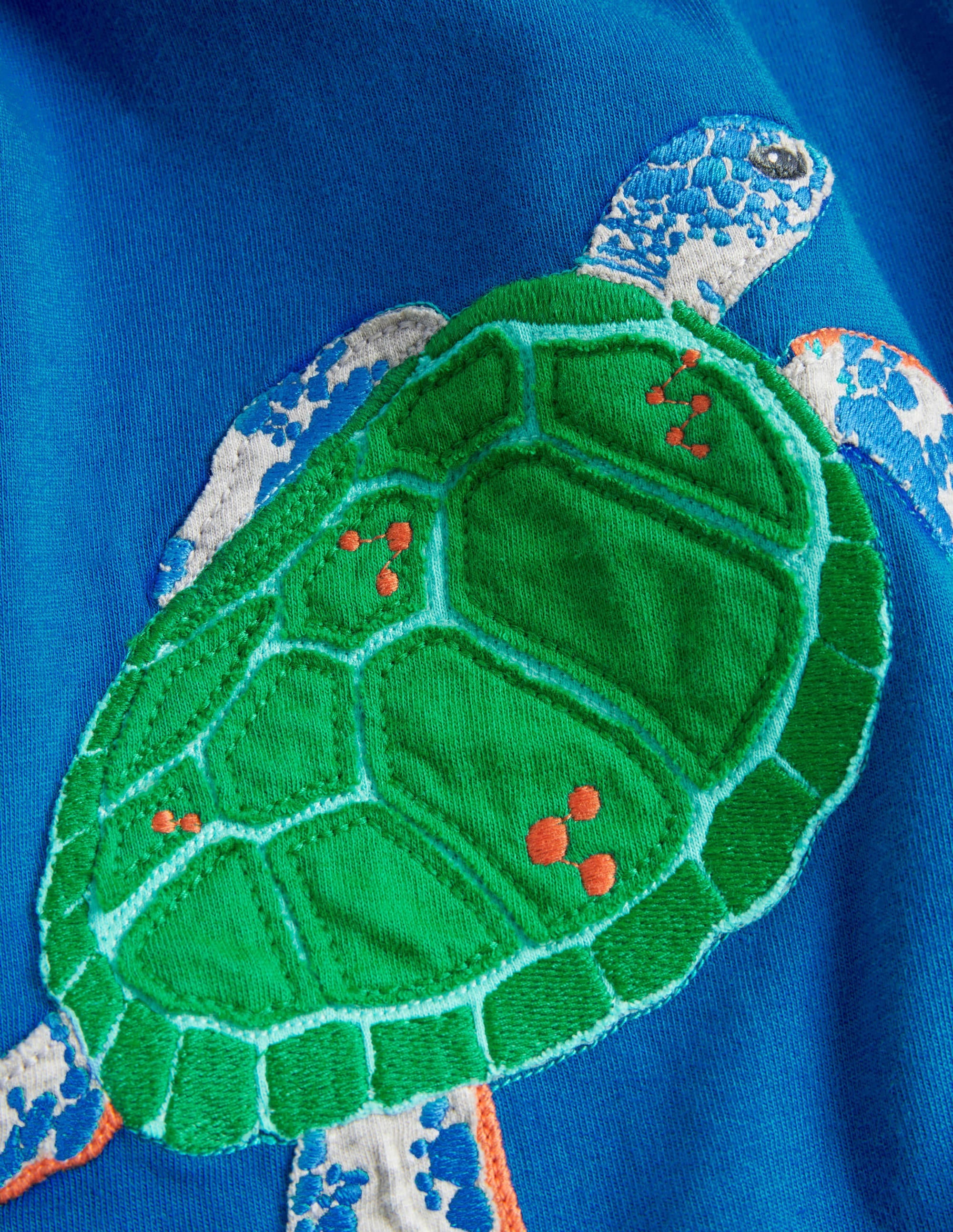 T-shirt à motif animaux sous-marins-Tortue bleu vague - Image 3