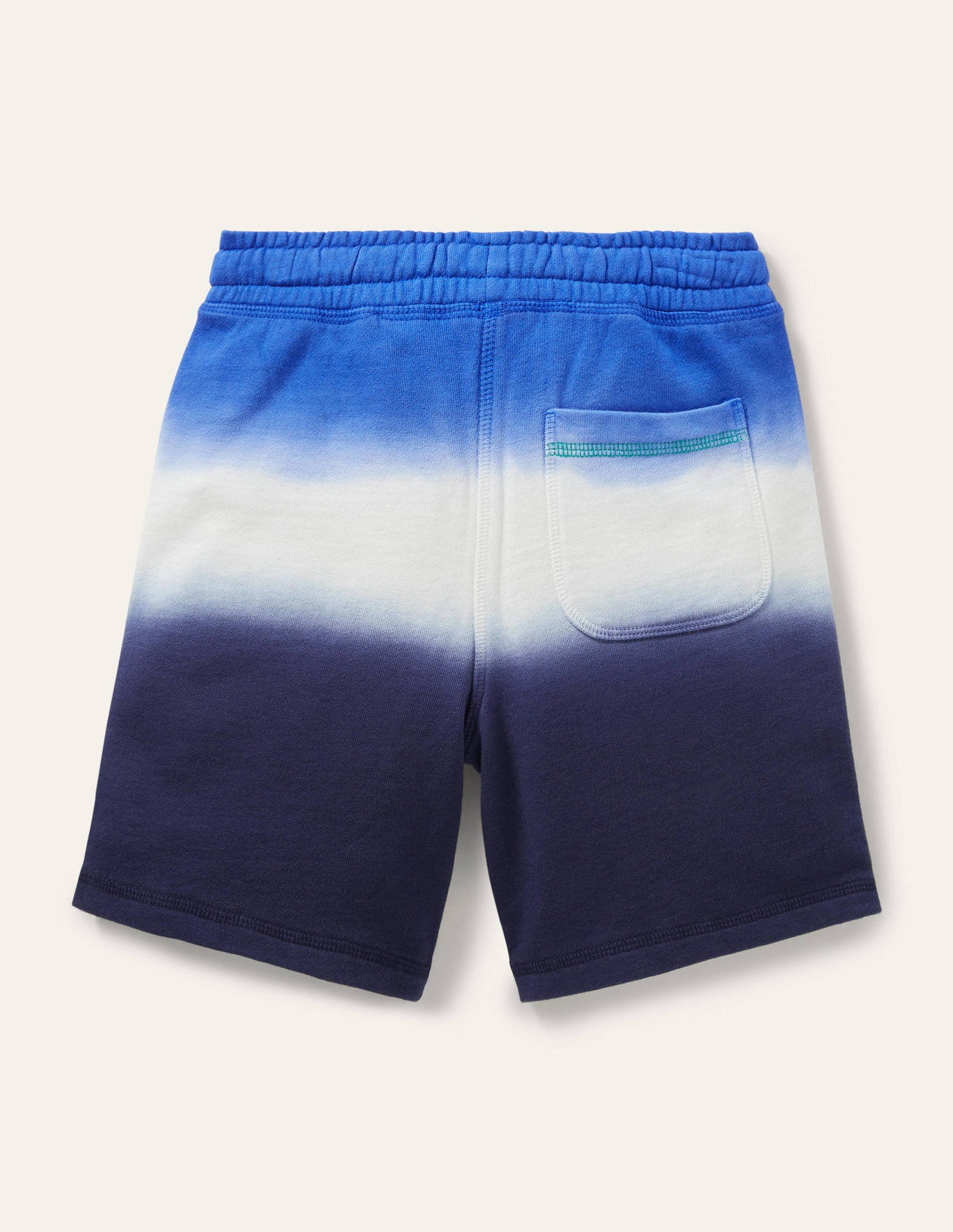 Stückgefärbte Sweatshorts-Blau, Dip-Dye-2