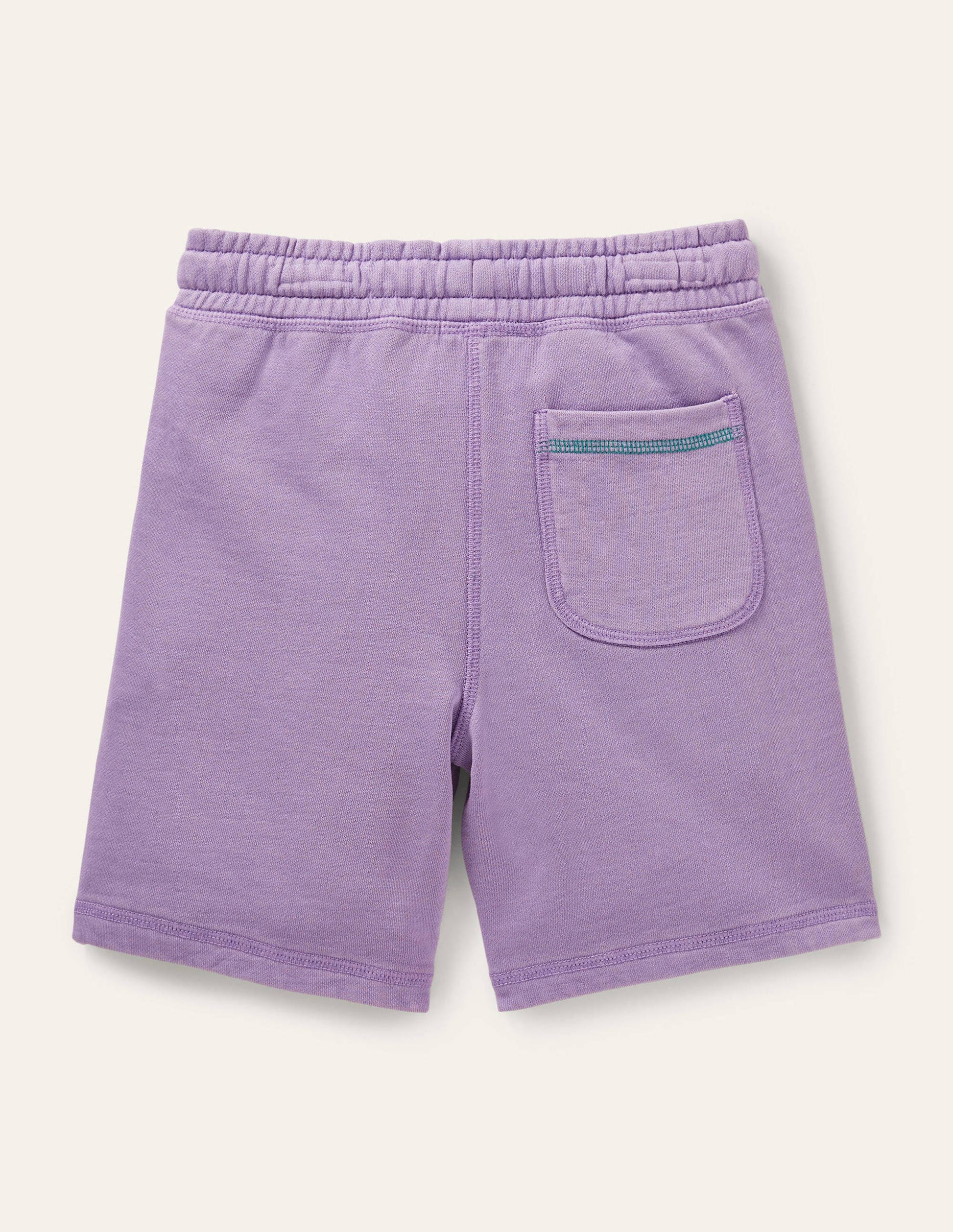 Stückgefärbte Sweatshorts-Kühles Violett-2