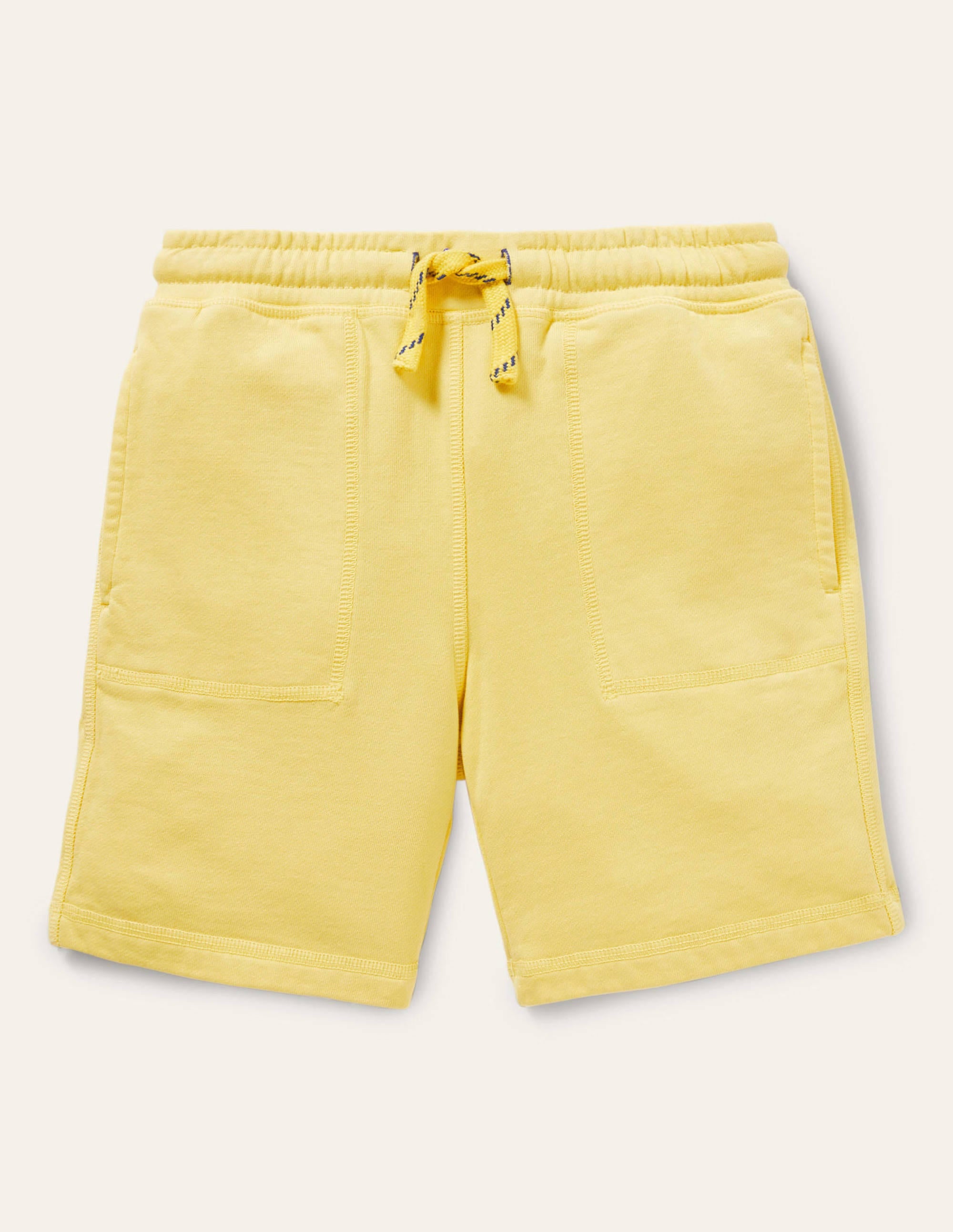 Short de survêtement teint en pièce-Jaune maïs - Image 1