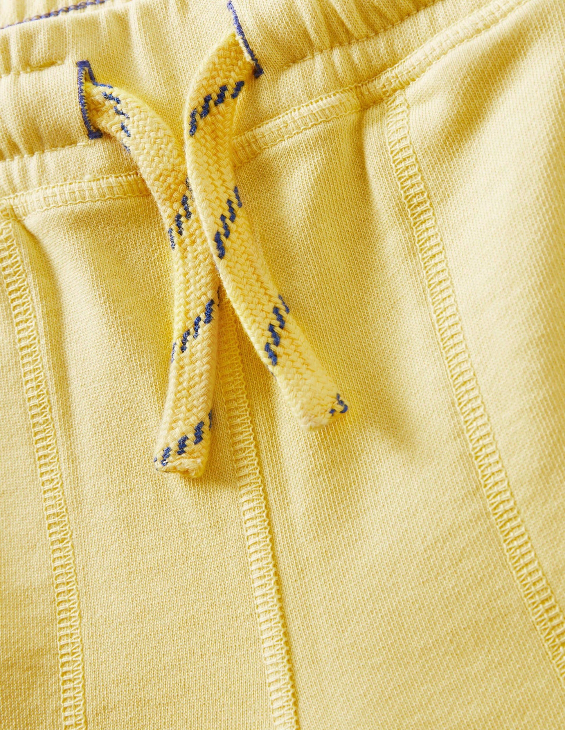 Short de survêtement teint en pièce-Jaune maïs-3