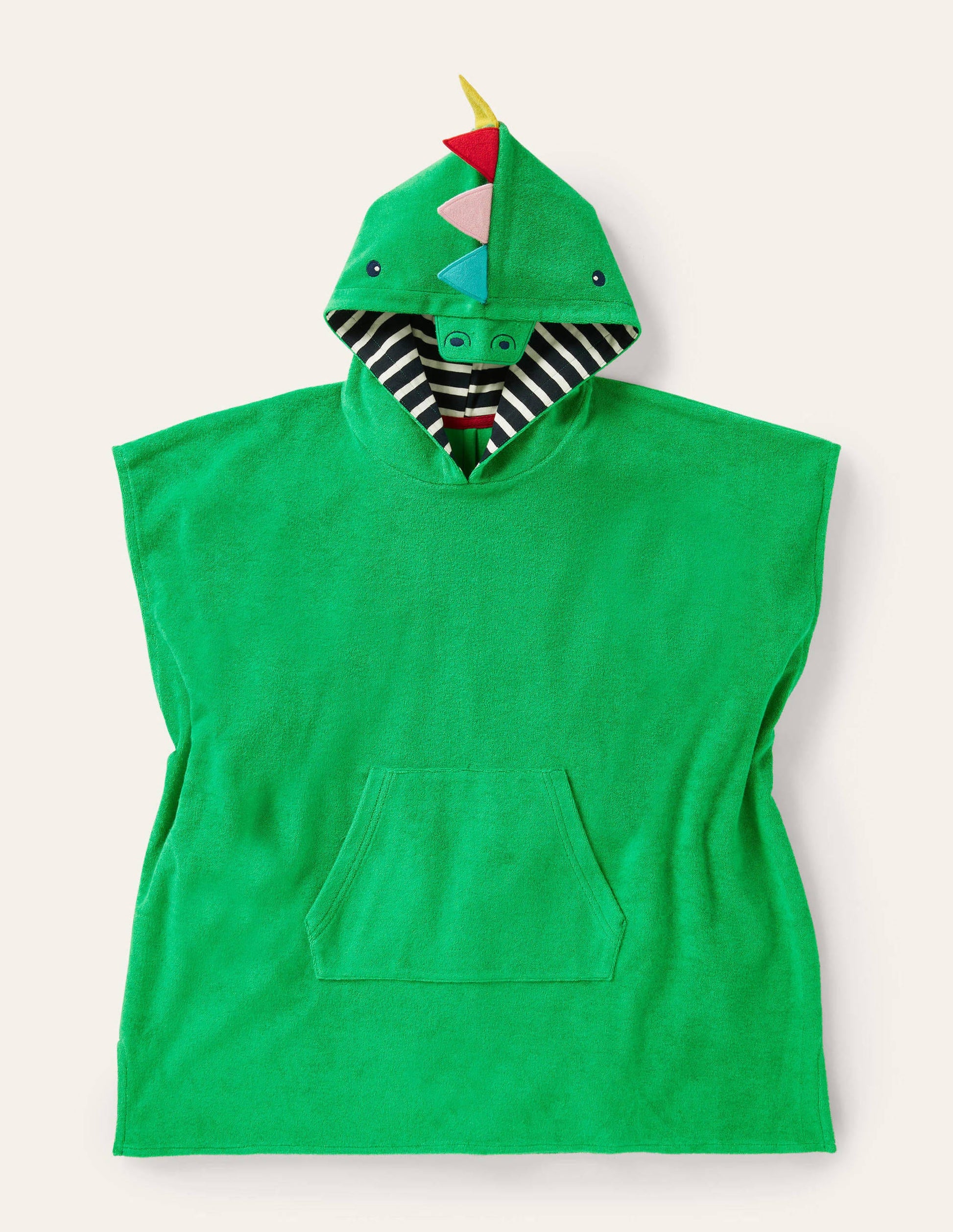 Novelty Towelling Poncho-Green Pepper Dragon-1