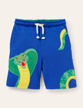 Short de survêtement à appliqué-Serpent marine vif