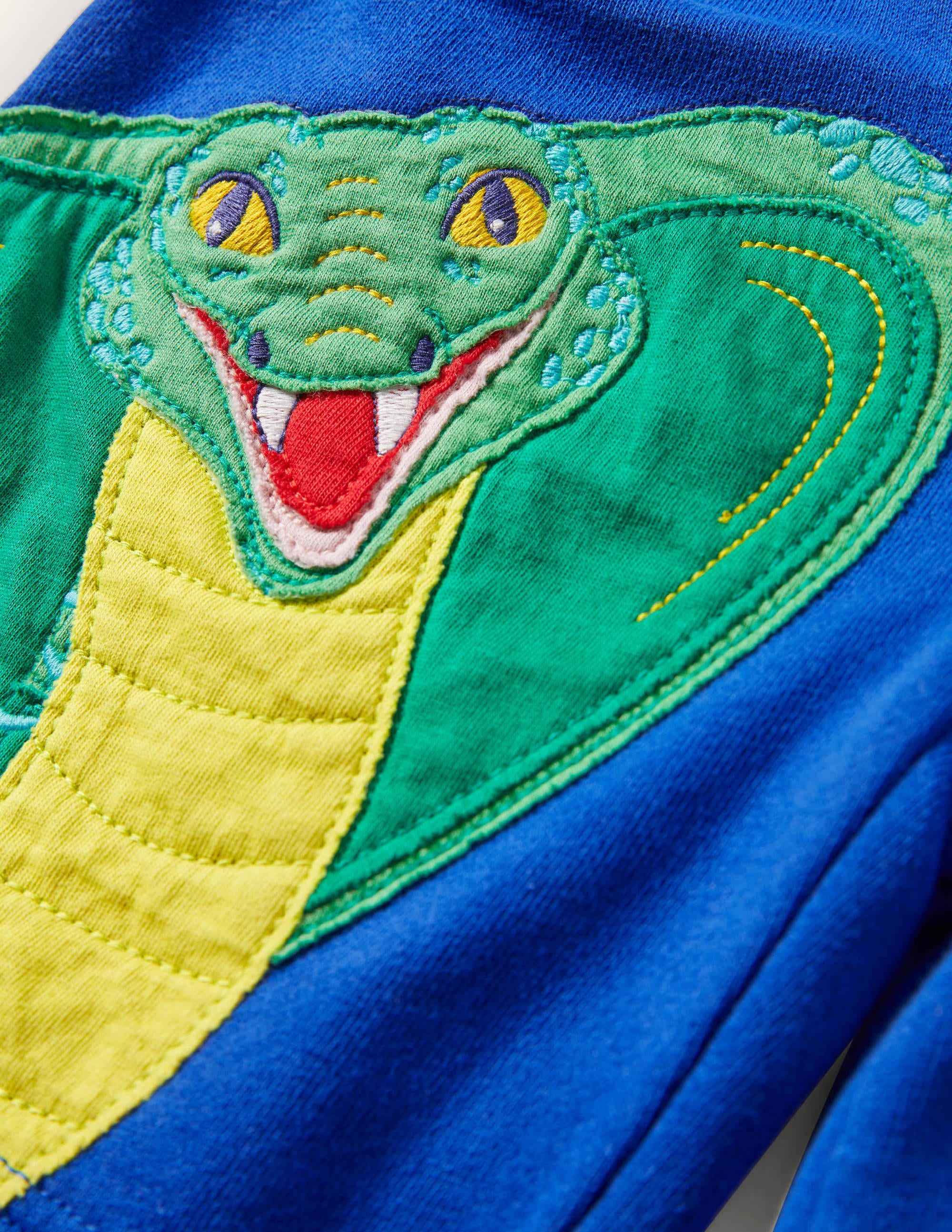 Short de survêtement à appliqué-Serpent marine vif - Image 3