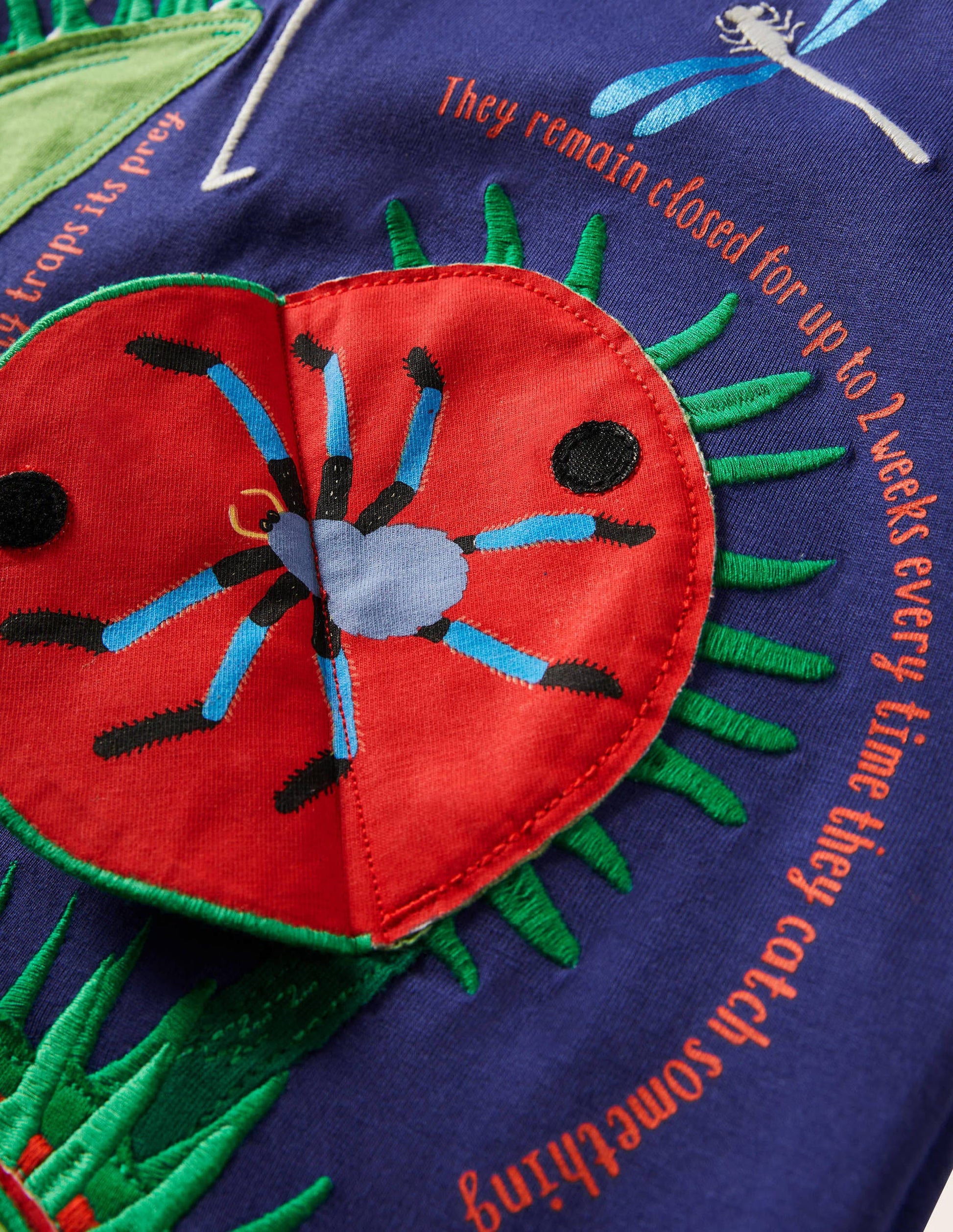 Oberteil mit lehrreichen Aufklappmotiven-Schuluniform-Navy, Venusfliegenfalle-3
