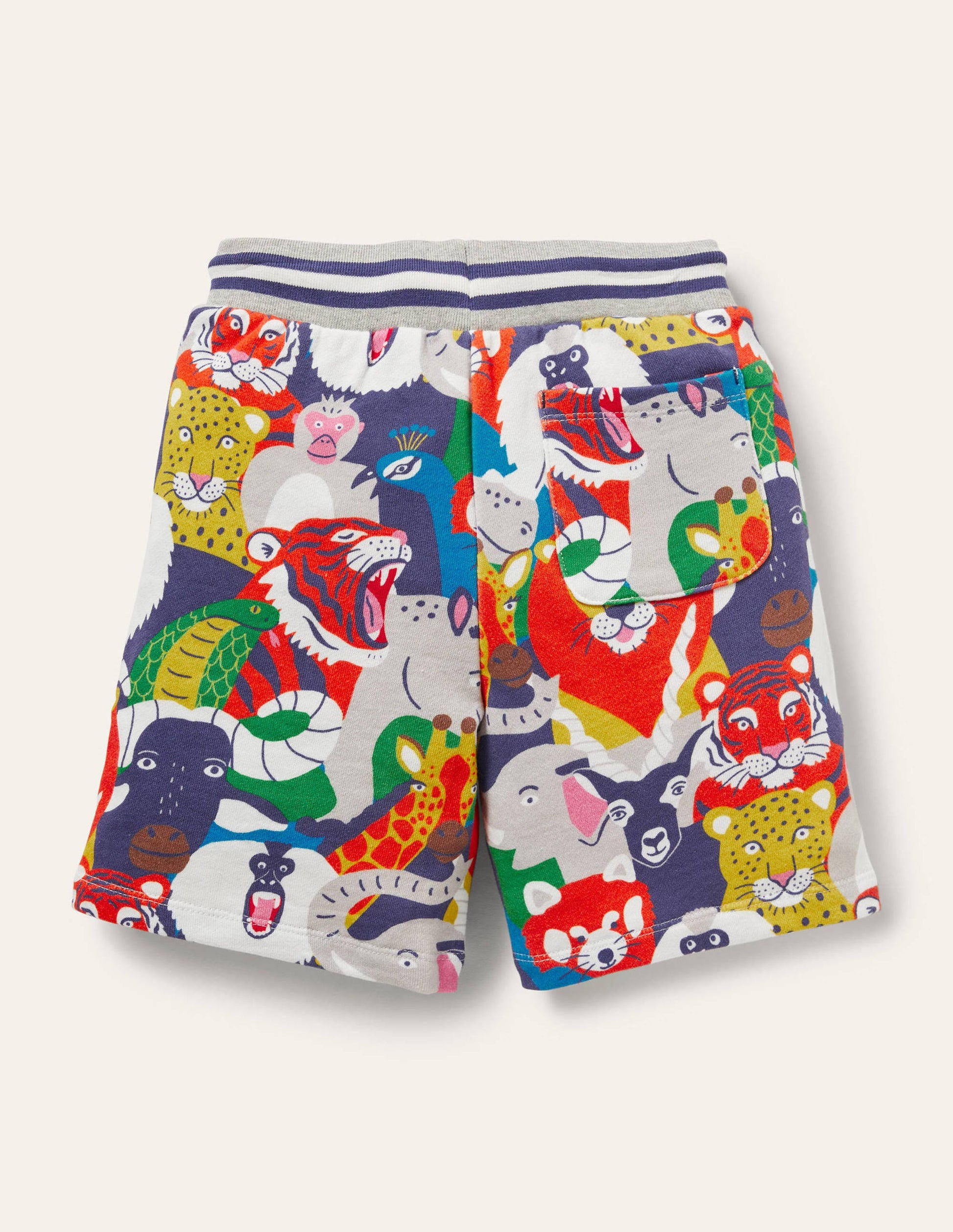 Gemusterte Sweatshorts-Bunt, Wilder Dschungel-2