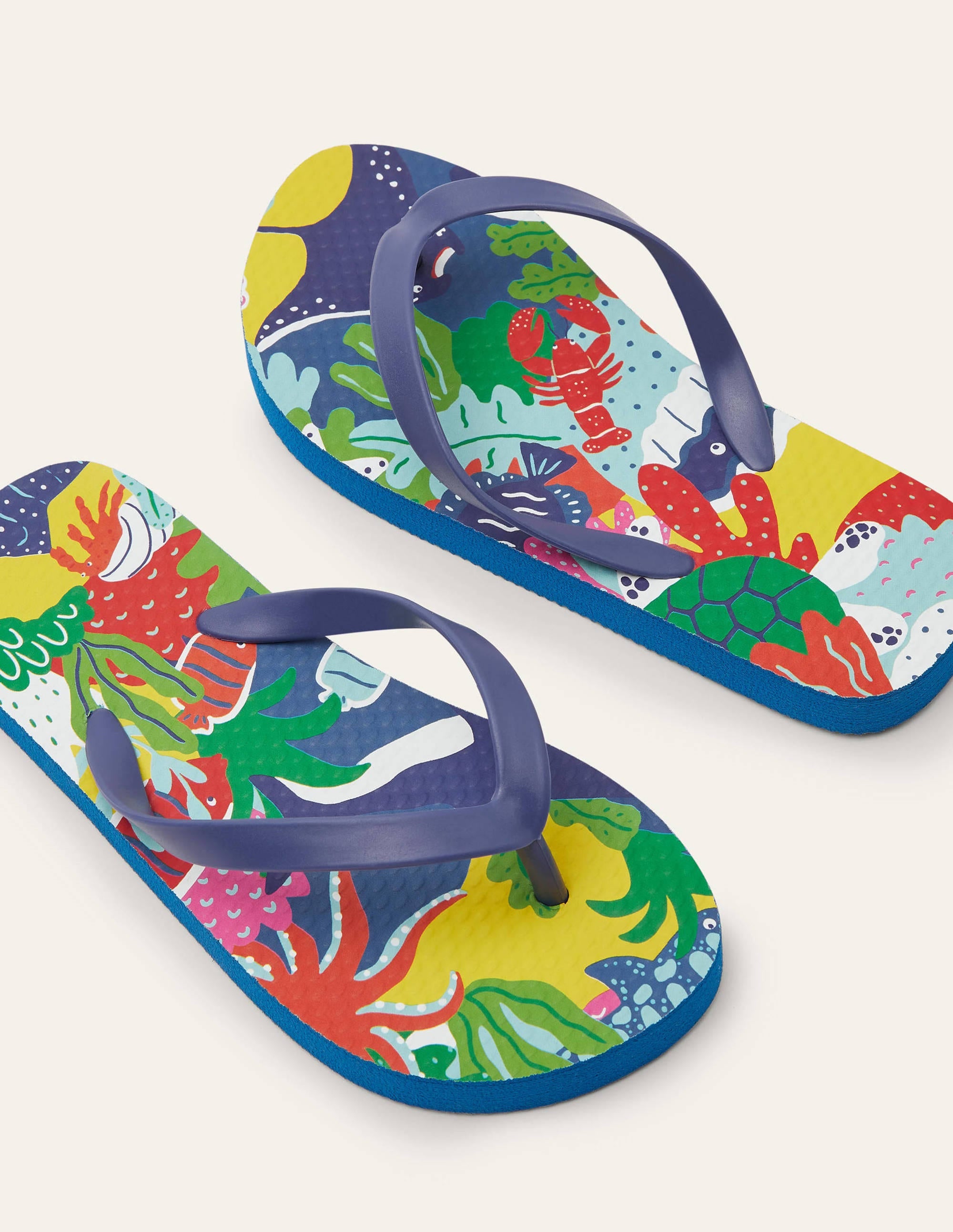 Tongs pour fille-Motif sous-marin multi - Image 1