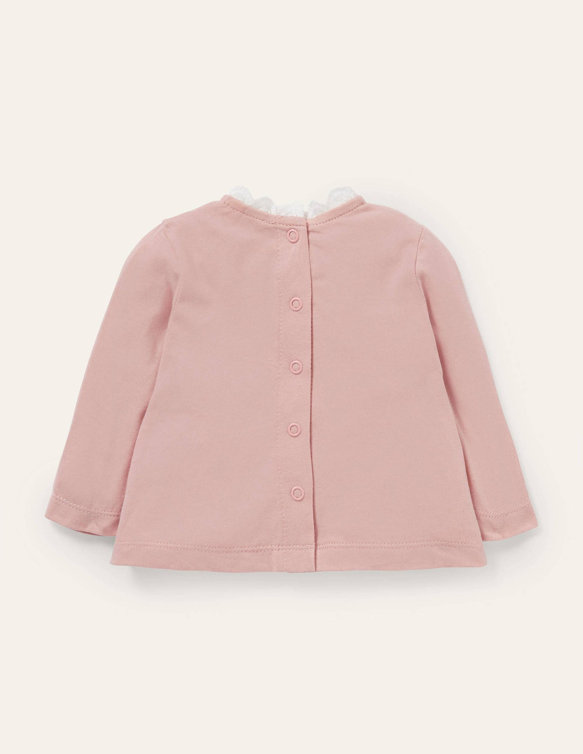T-shirt avec rabat à soulever-Canard rose-2