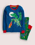 Snug Glow-in-the-dark Pyjamas-Baltic Blue Dragon