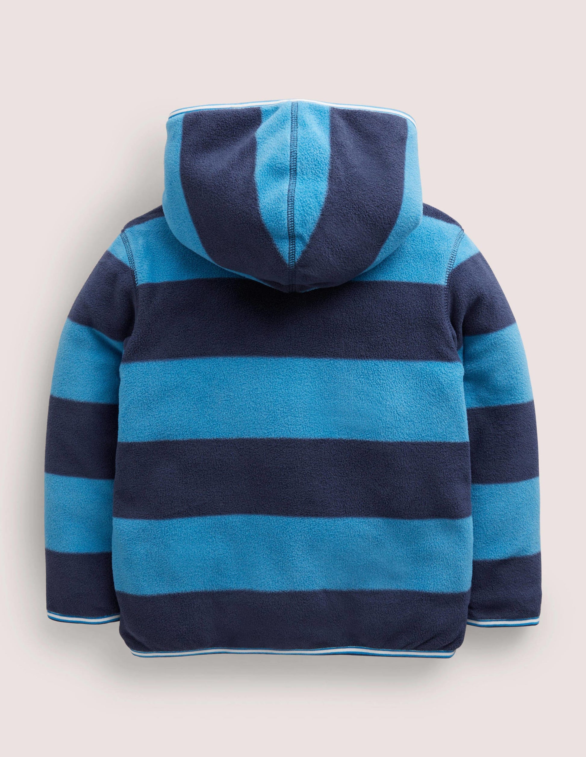 Cosy Reversible Zip-up Hoodie-Rocket Red/ Morroccan Blue-2