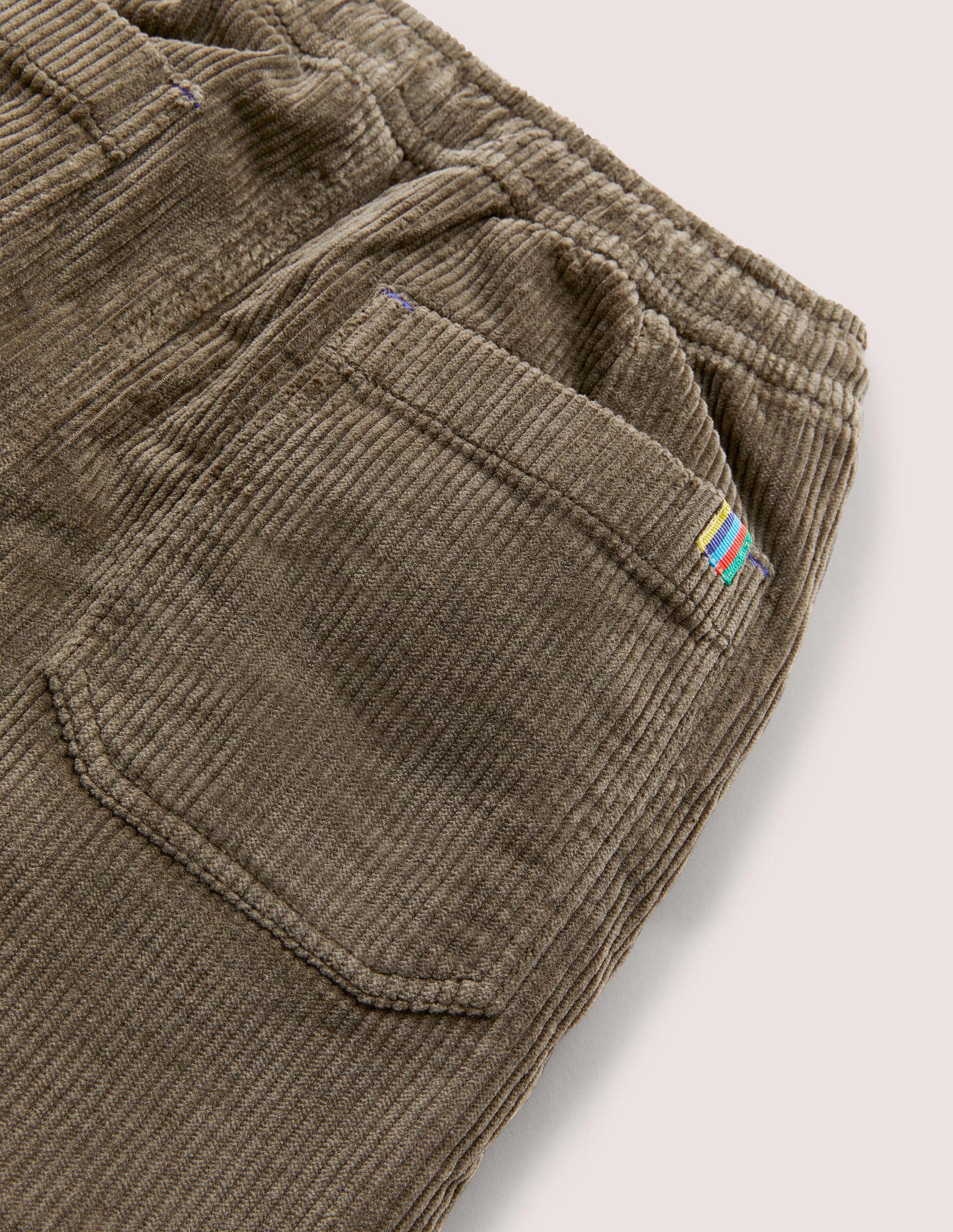 Gefütterte Cordhose-Khakigrün, Cord-3