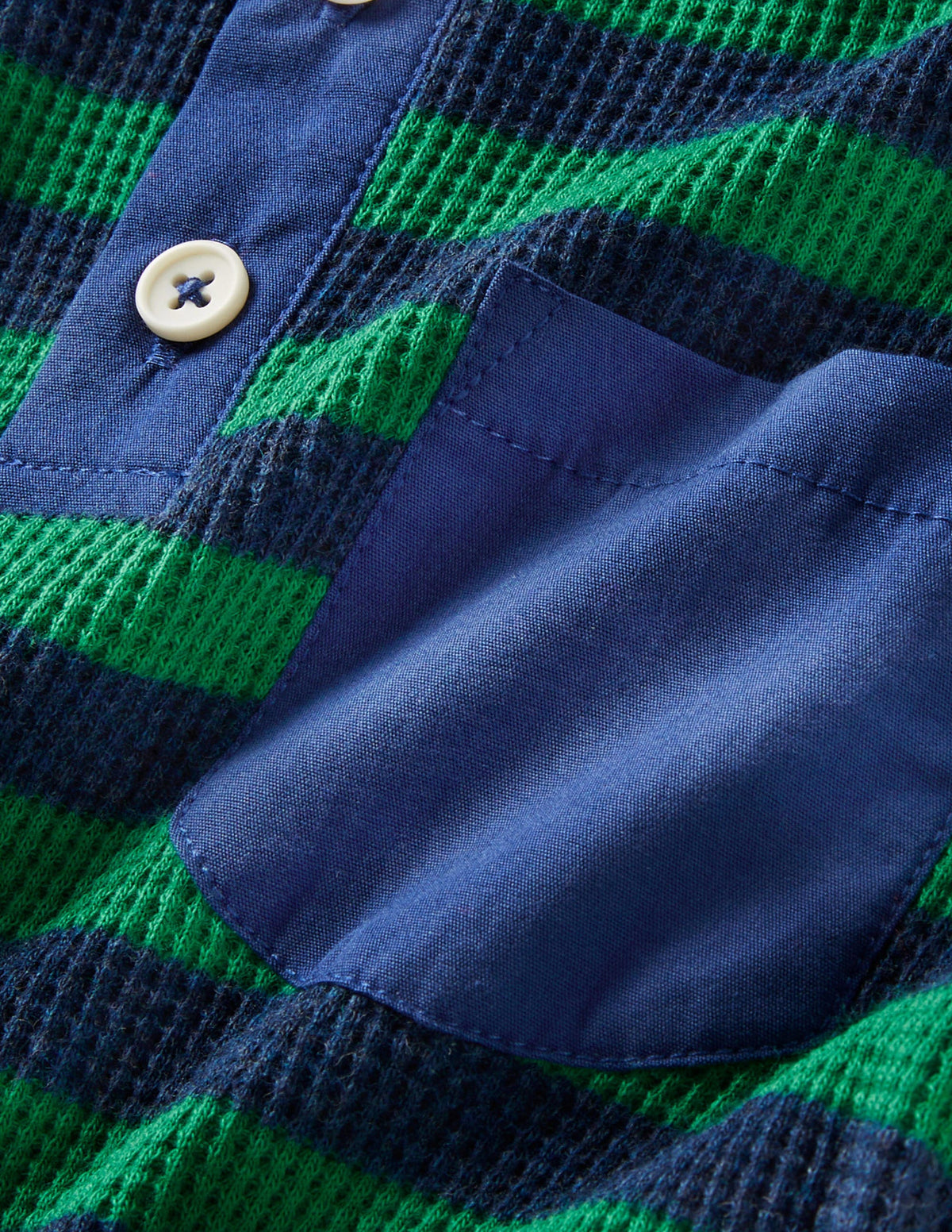 Henley-Oberteil mit Waffelstruktur-Zinn mit Glitzer-3