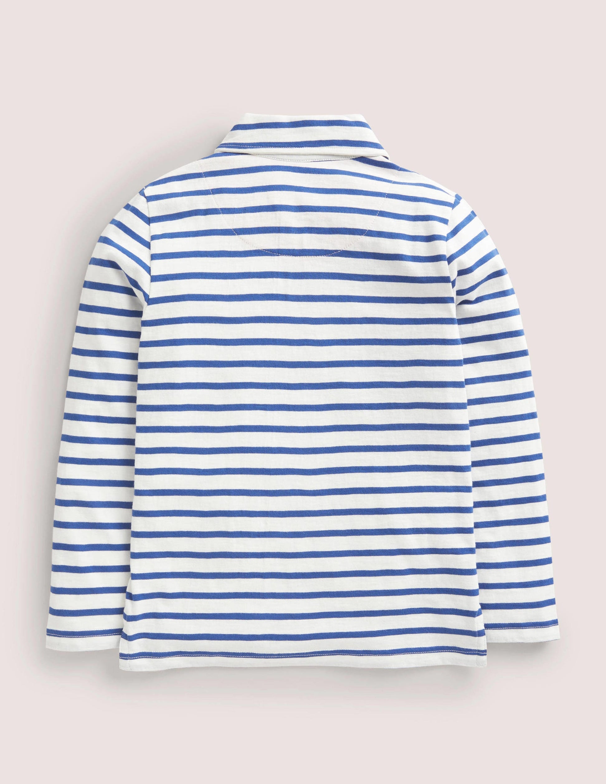 Polo ultra-doux-Bleu marine/ivoire-2
