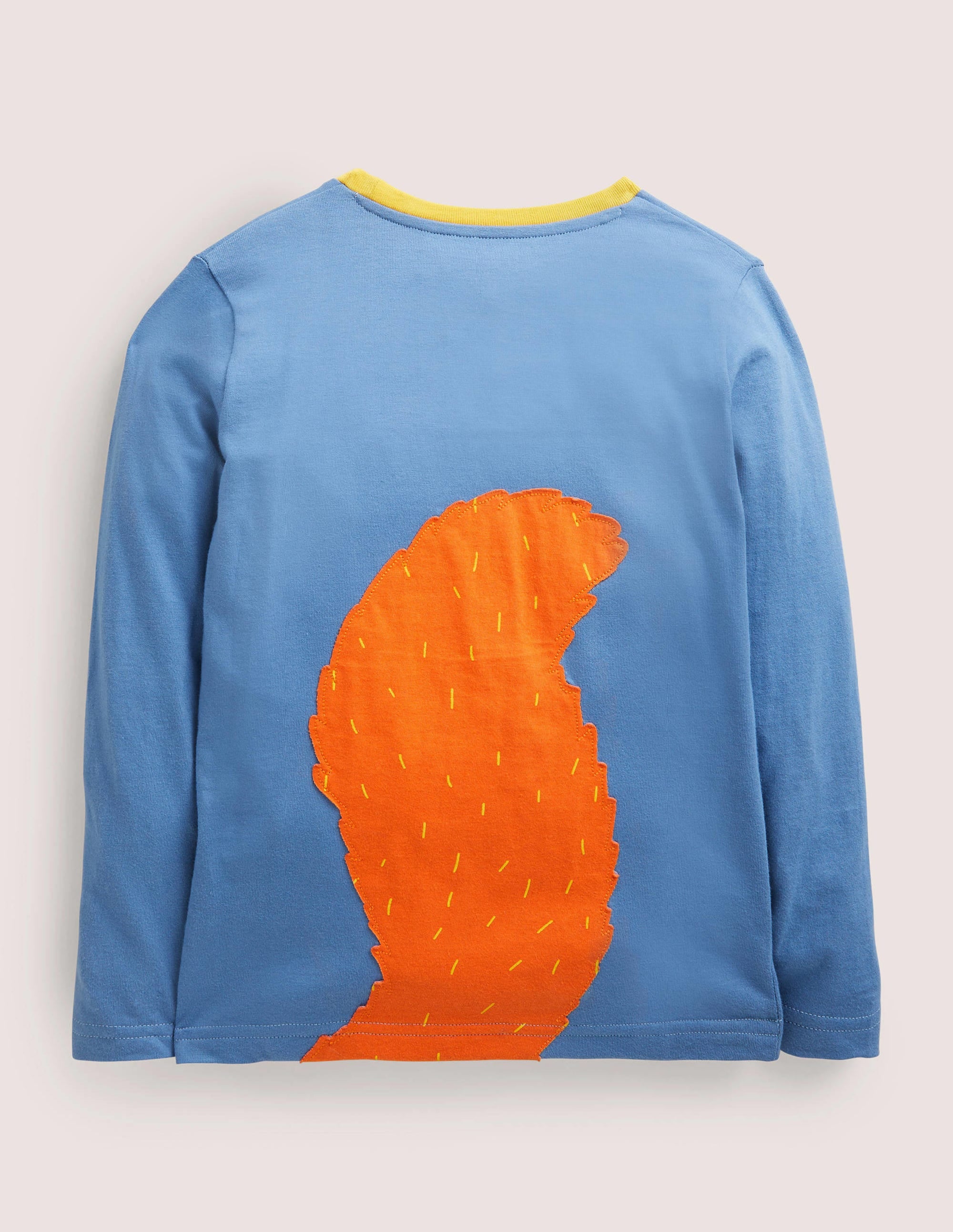 T-Shirt mit Applikationen auf Vorder- und Rückseite-Rivierablau, Eichhörnchen - Image 2