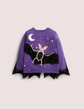 Halloween Glow Bat T-shirt-Bijou Purple Bat