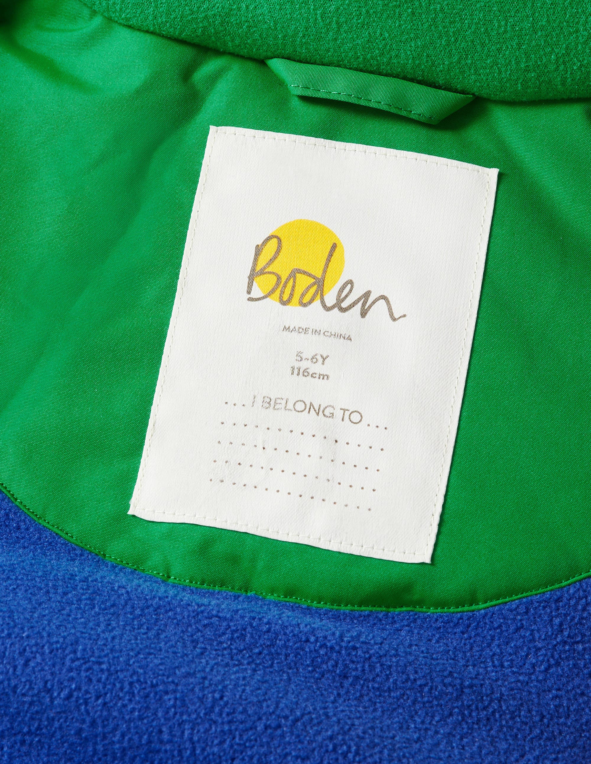 Green Fleece-Lined Waterproof Jacket-Sattes Smaragdgrün - Image 4