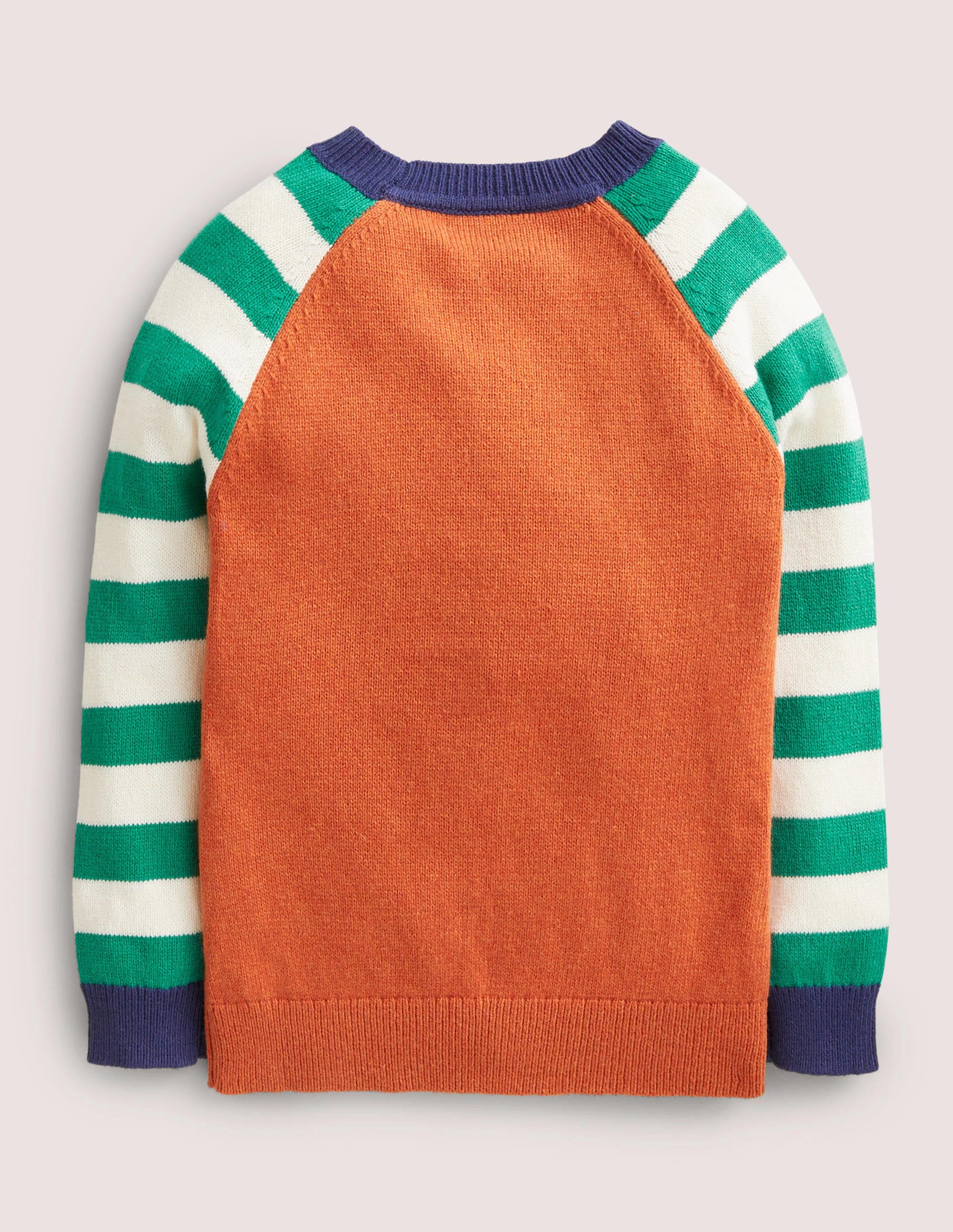 Gemusterter Pullover mit Logo-Rostorange, Fuchs - Image 2
