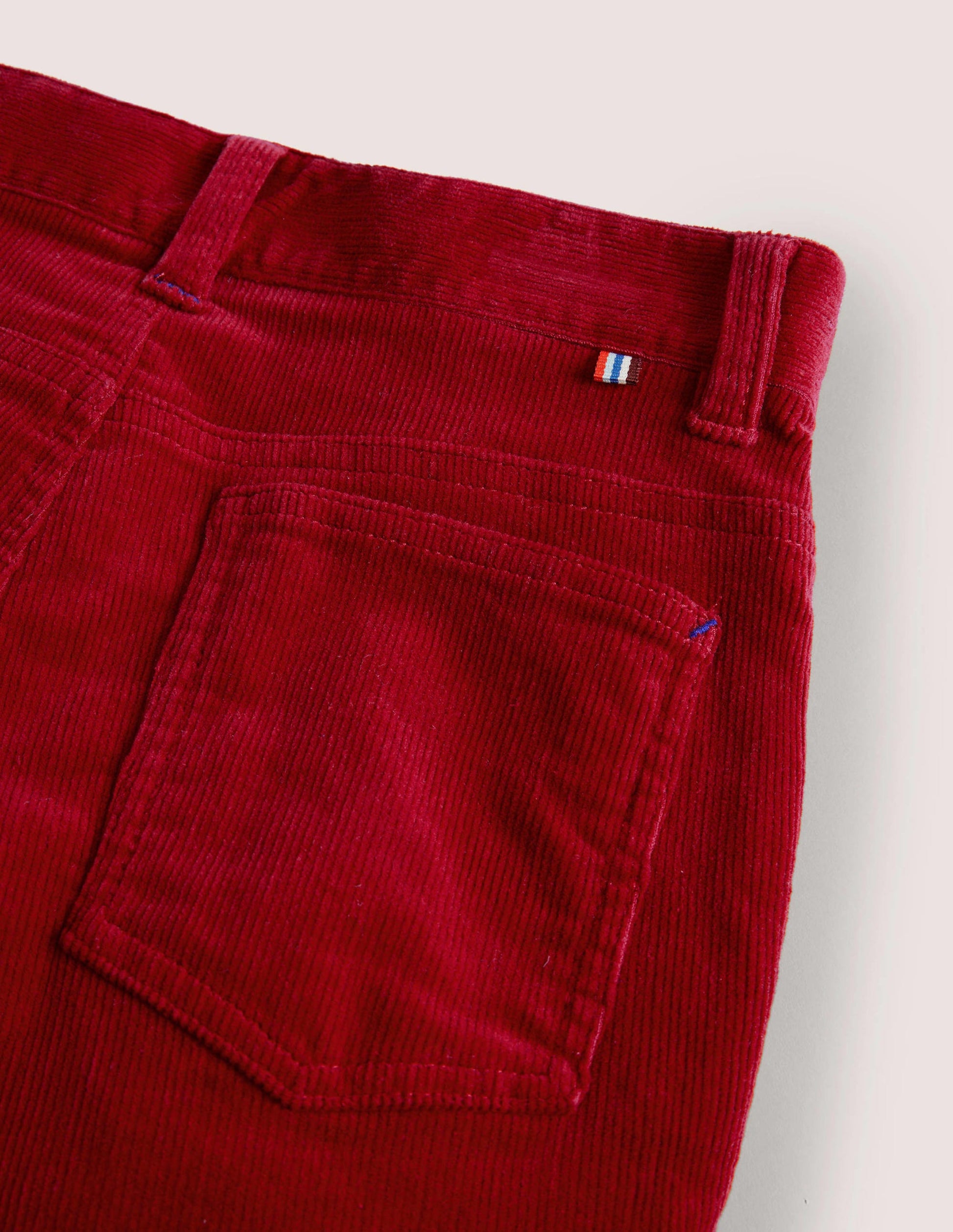 Slim Cord Stretch Jeans-Russet Red-3