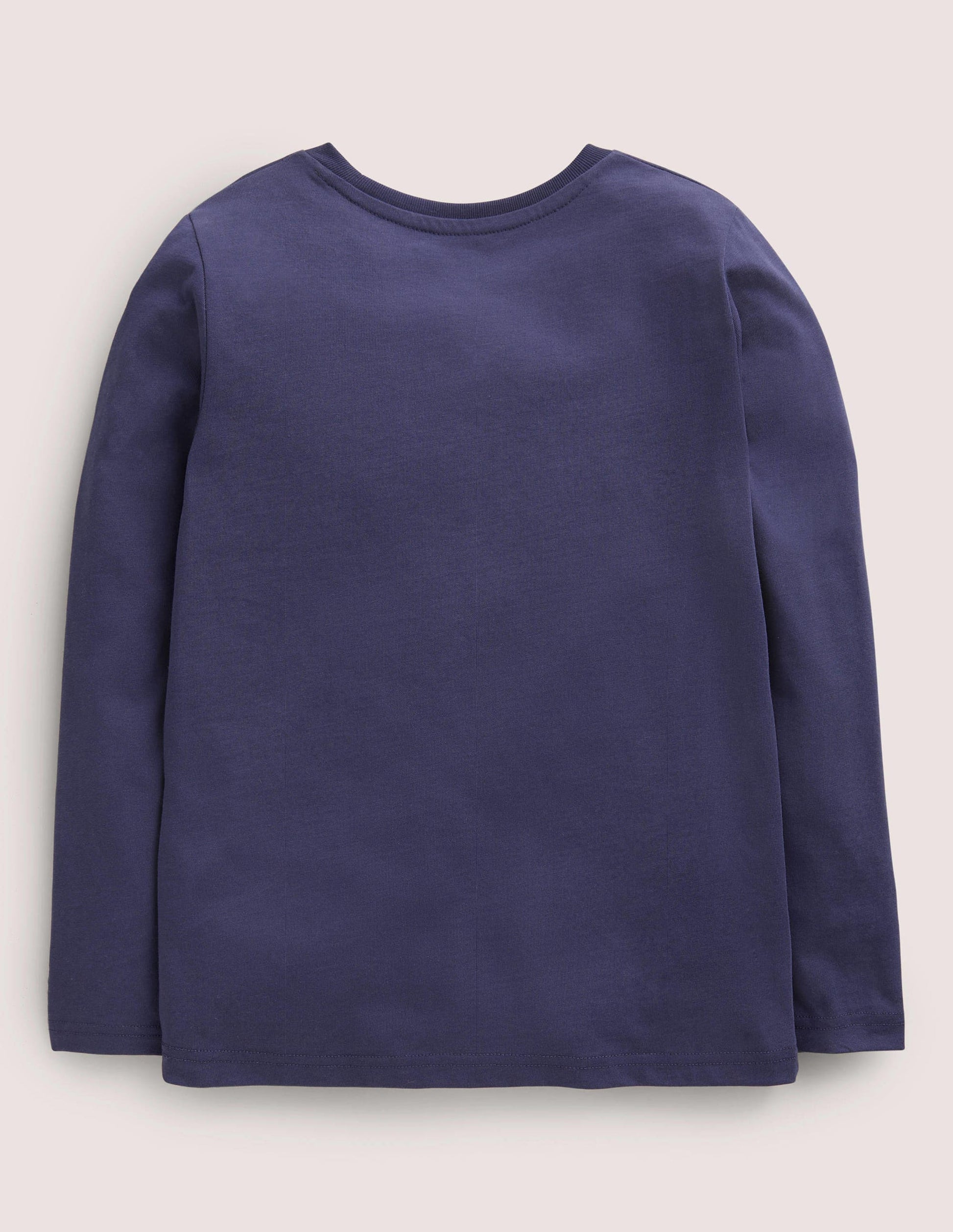 Navy Spider Print Long-Sleeved Halloween T-shirt-College Navy Spider Web-2