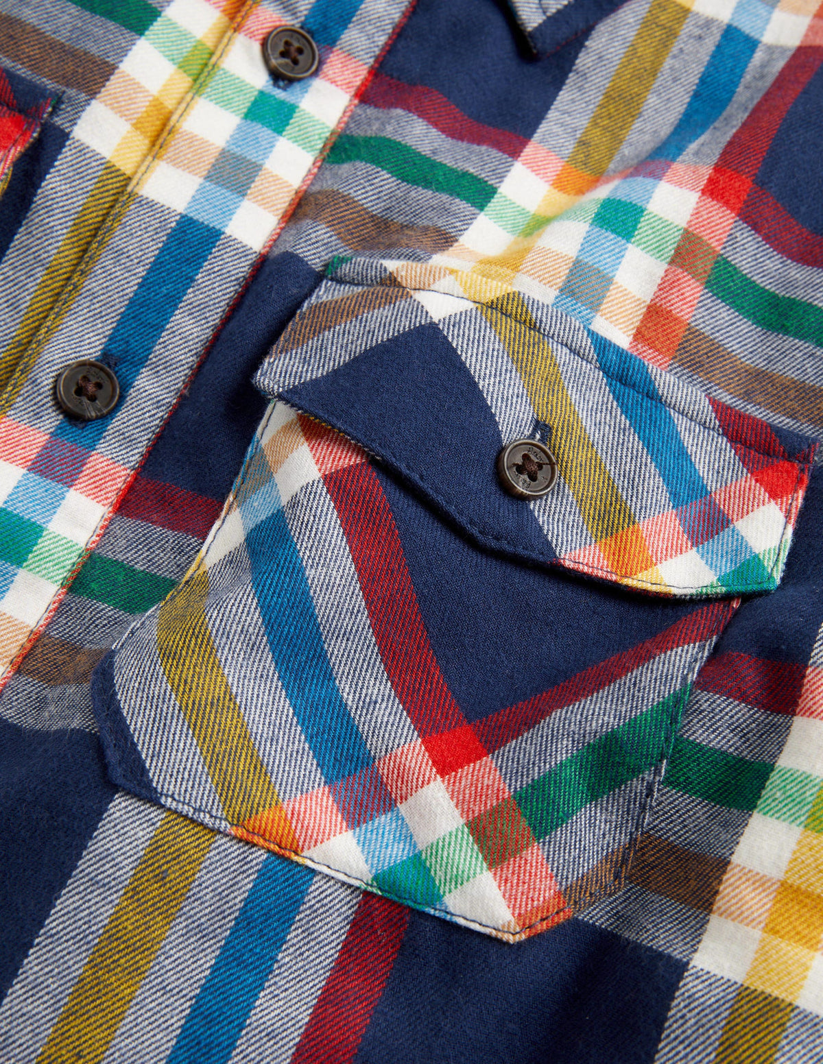 Sherpa-Lined Shacket-Starboard Blue Rainbow Check - Image 3