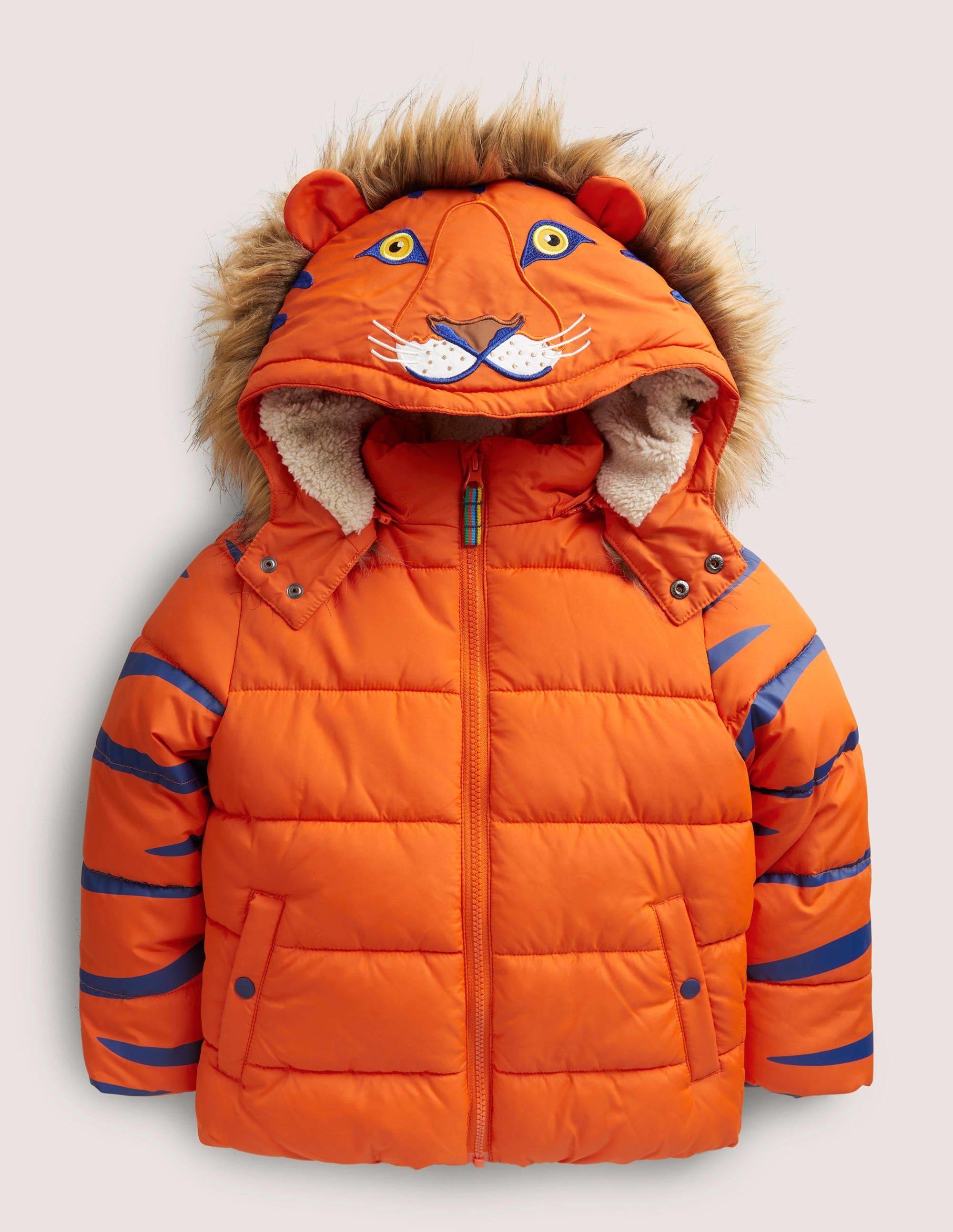 Doudoune fun-Tigre orange mandarine - Image 1