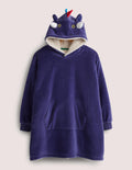 Kuscheliger Hoodie-Segelblau, Drache