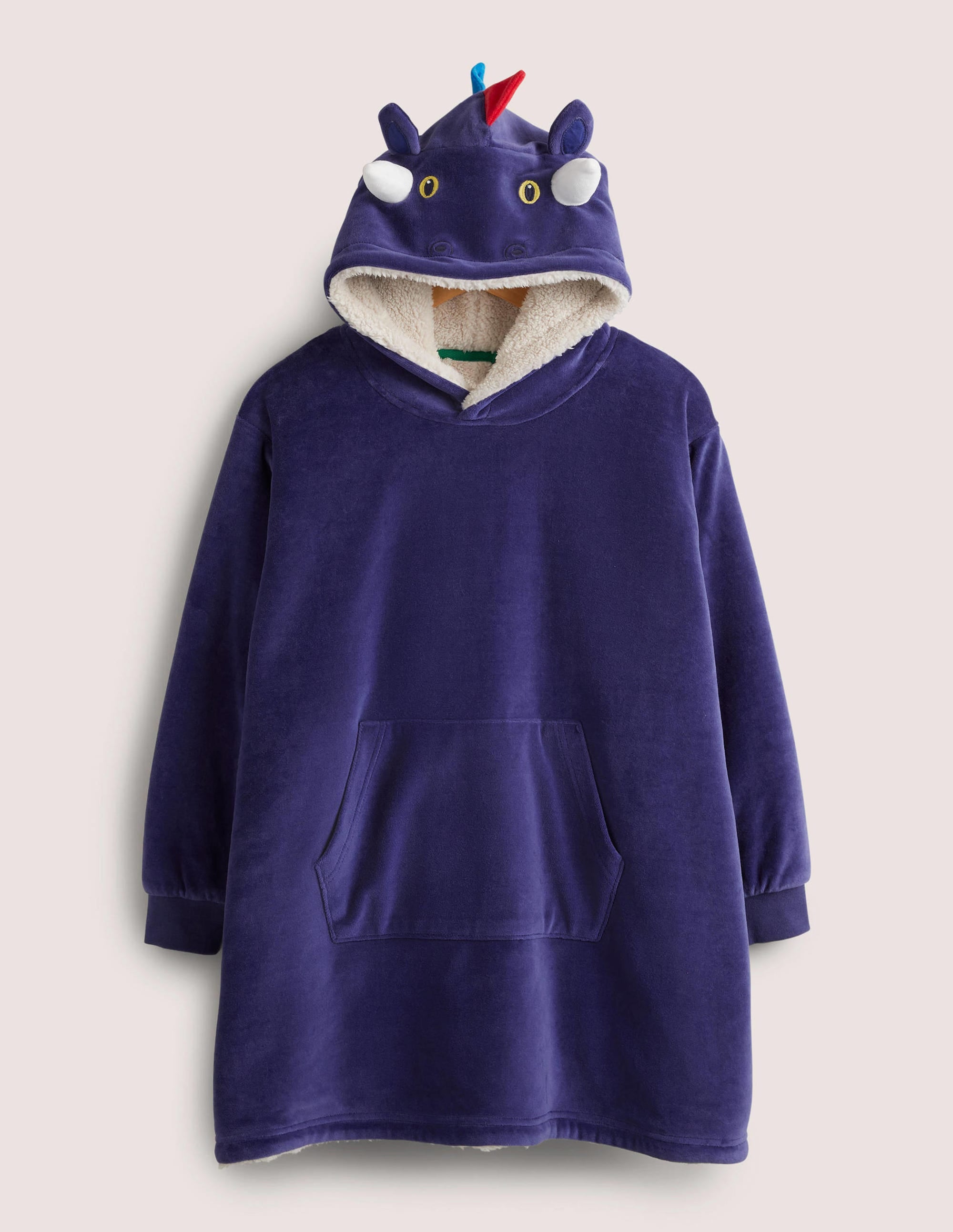 Kuscheliger Hoodie-Segelblau, Drache - Image 1