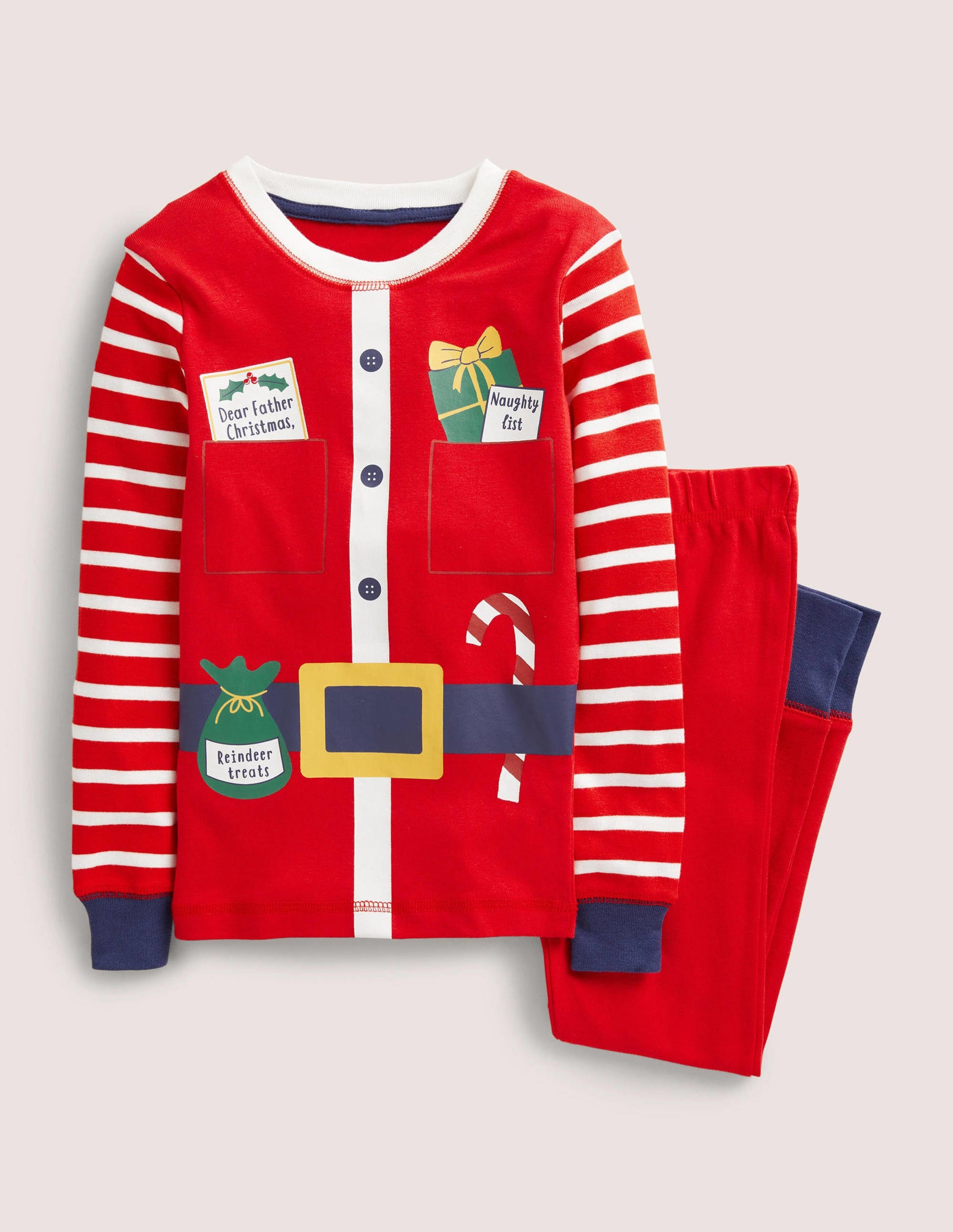 Dream Big Long Pyjamas-Red Father Christmas-1