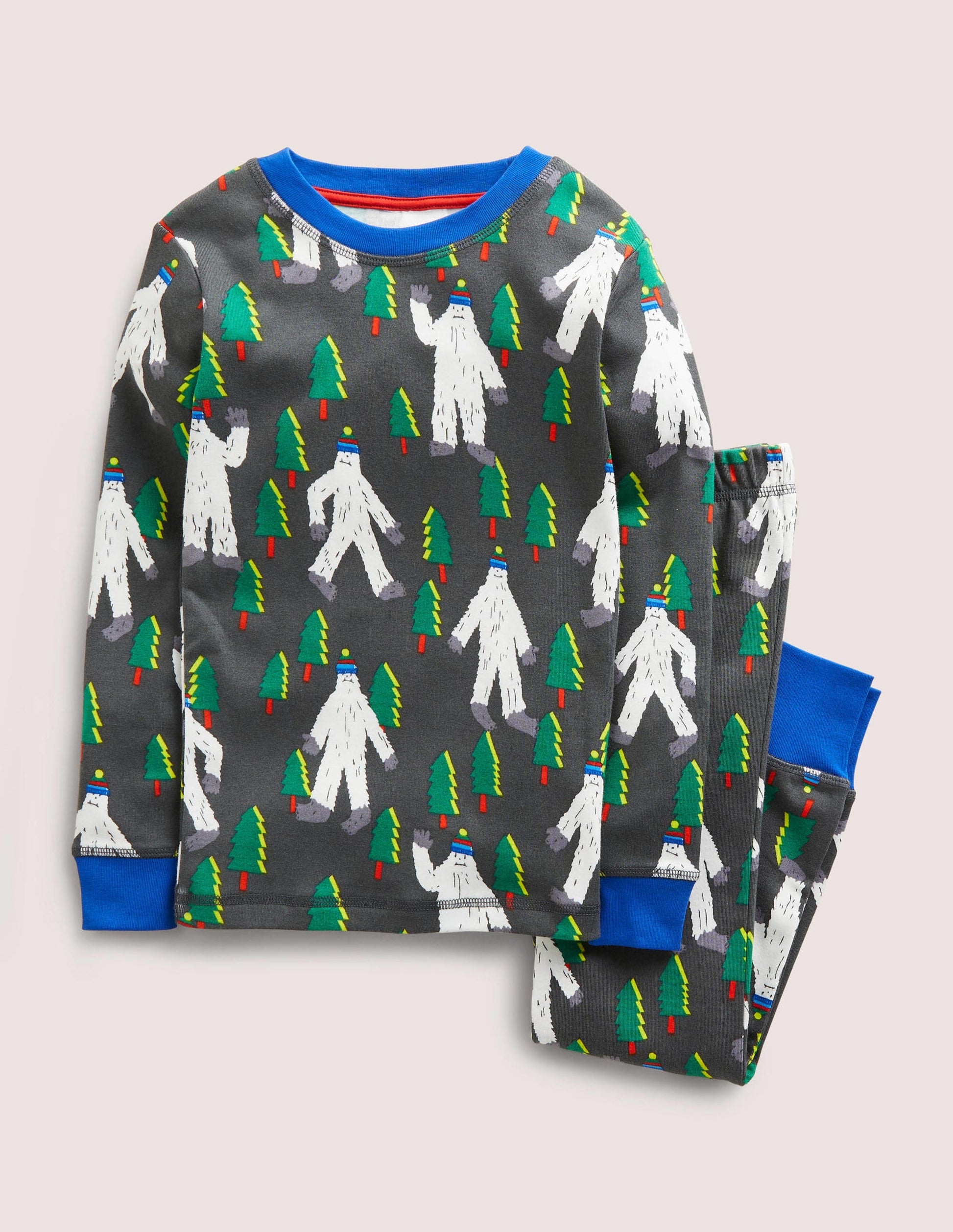 Pyjama long douillet-Yéti gris fumée-1
