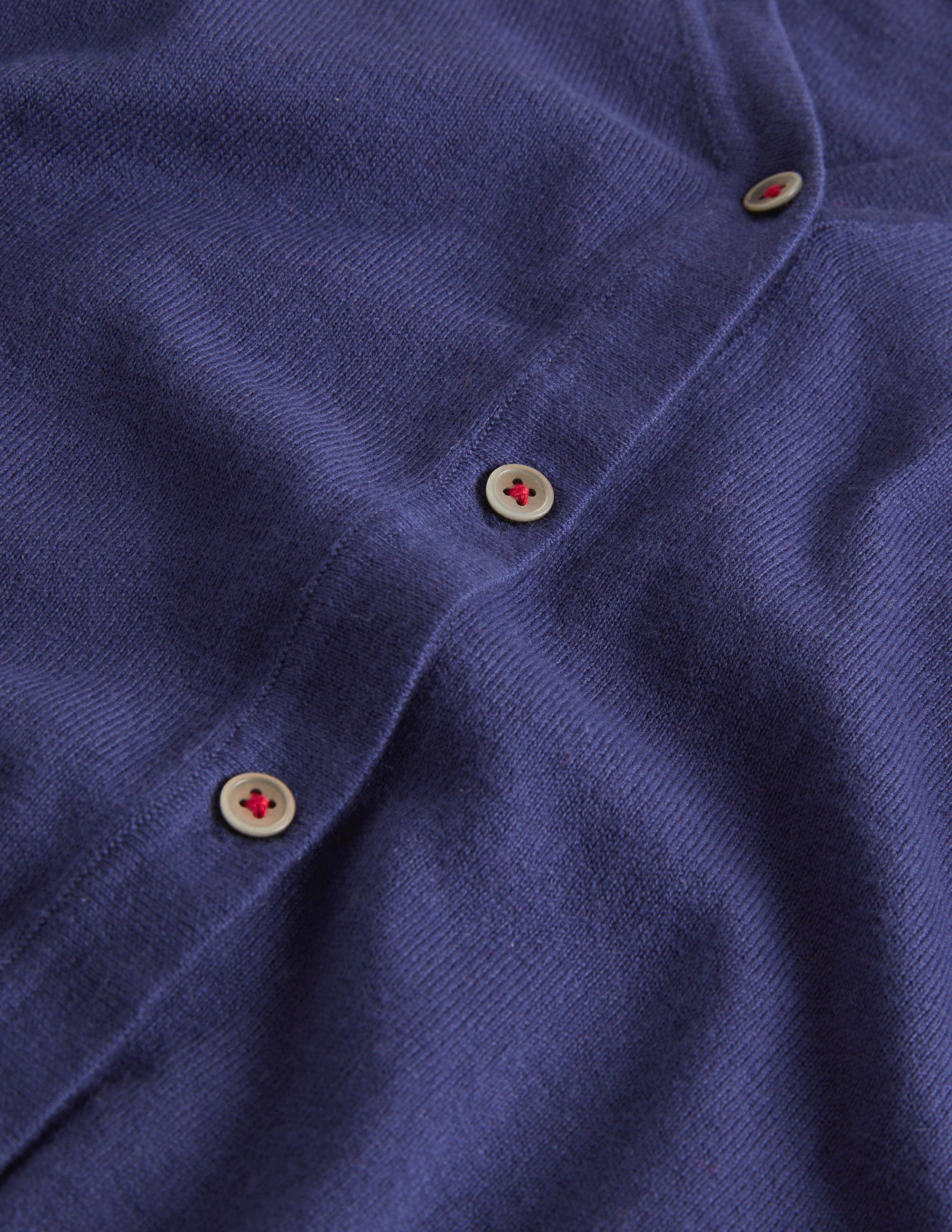 Gilet en coton et cachemire-Bleu marine universitaire - Image 3