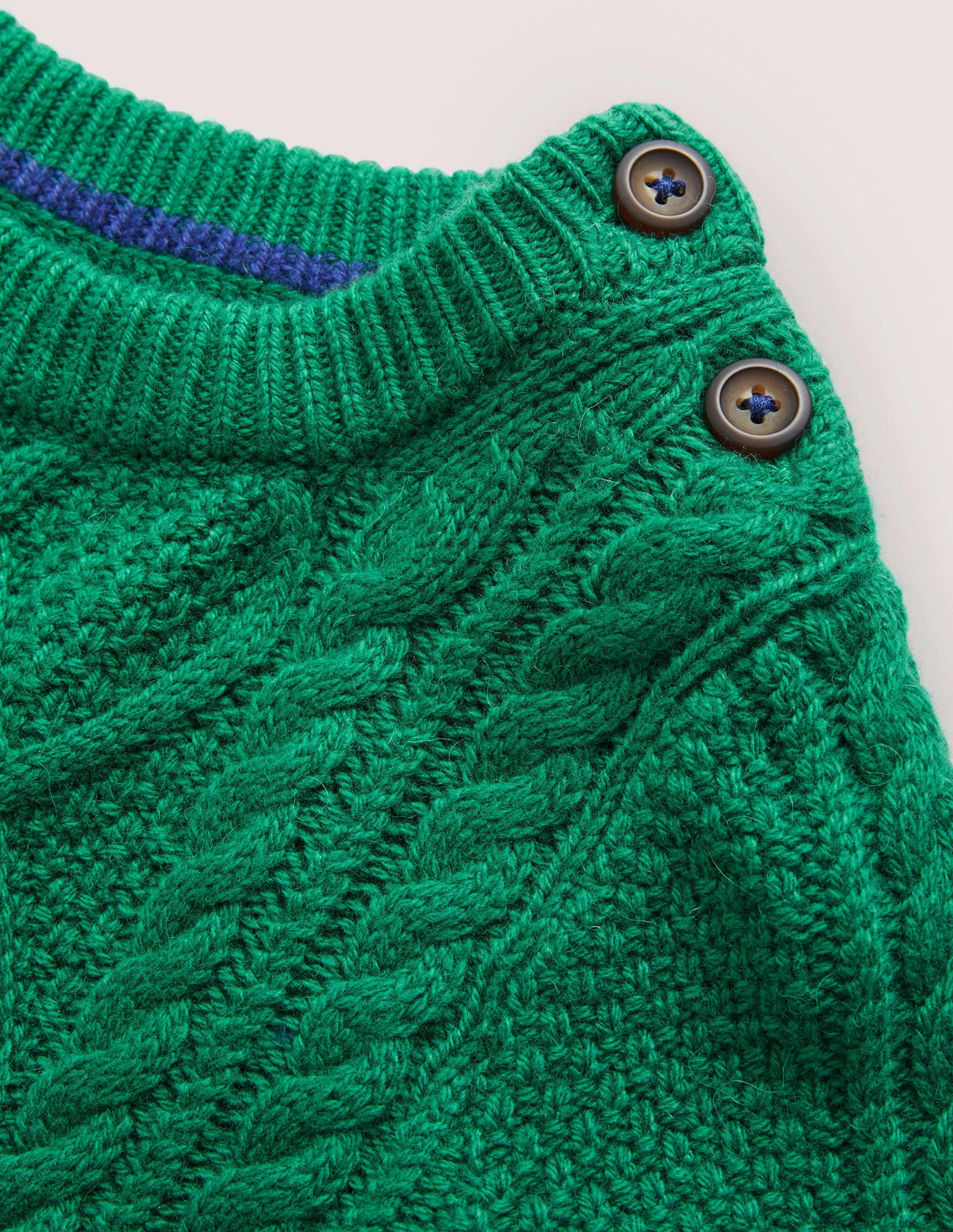 Pull col rond torsadé-Vert clairière ombragée - Image 3