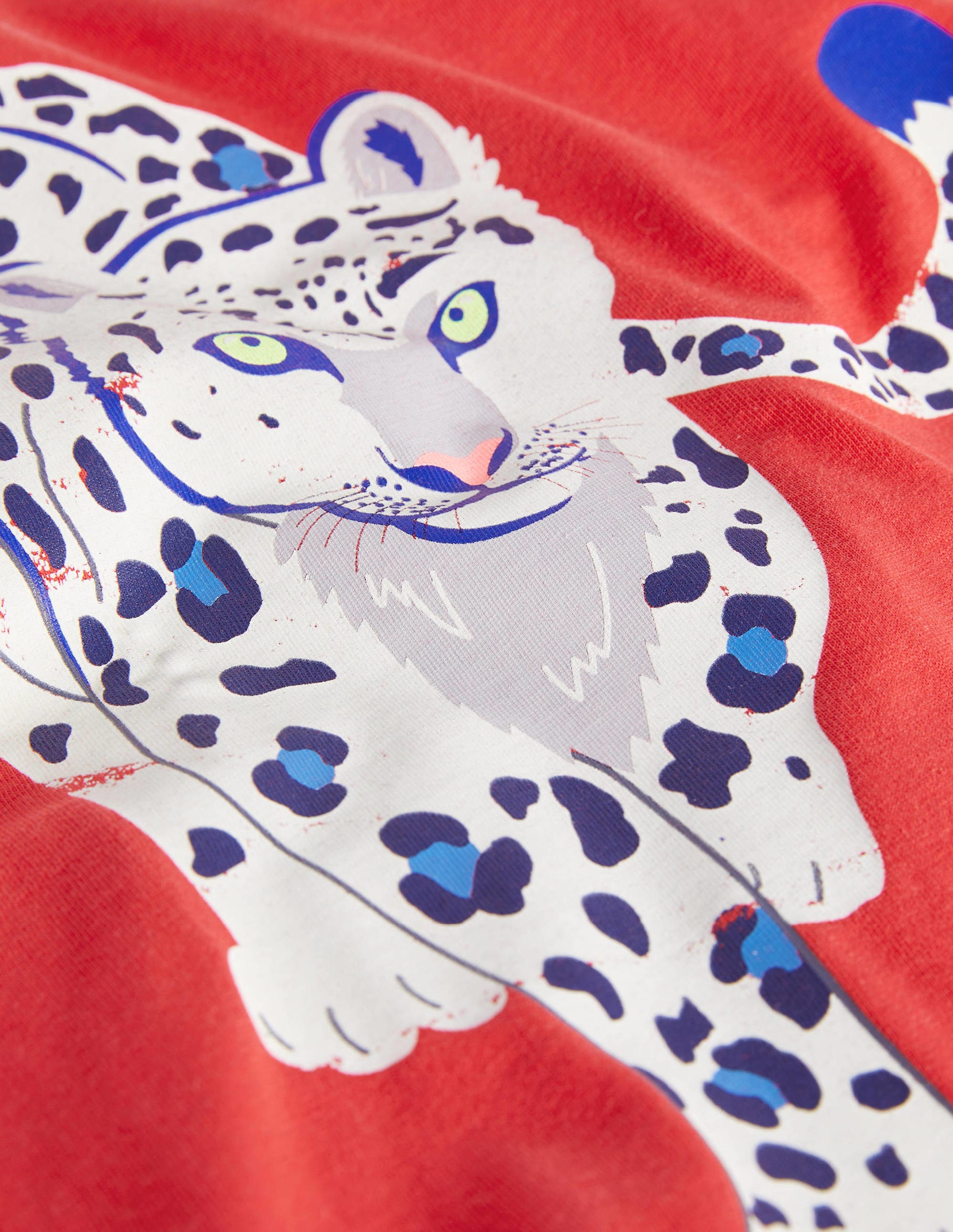 Glow-in-the-Dark T-shirt-Strawberry Tart Snow Leopard - Image 3
