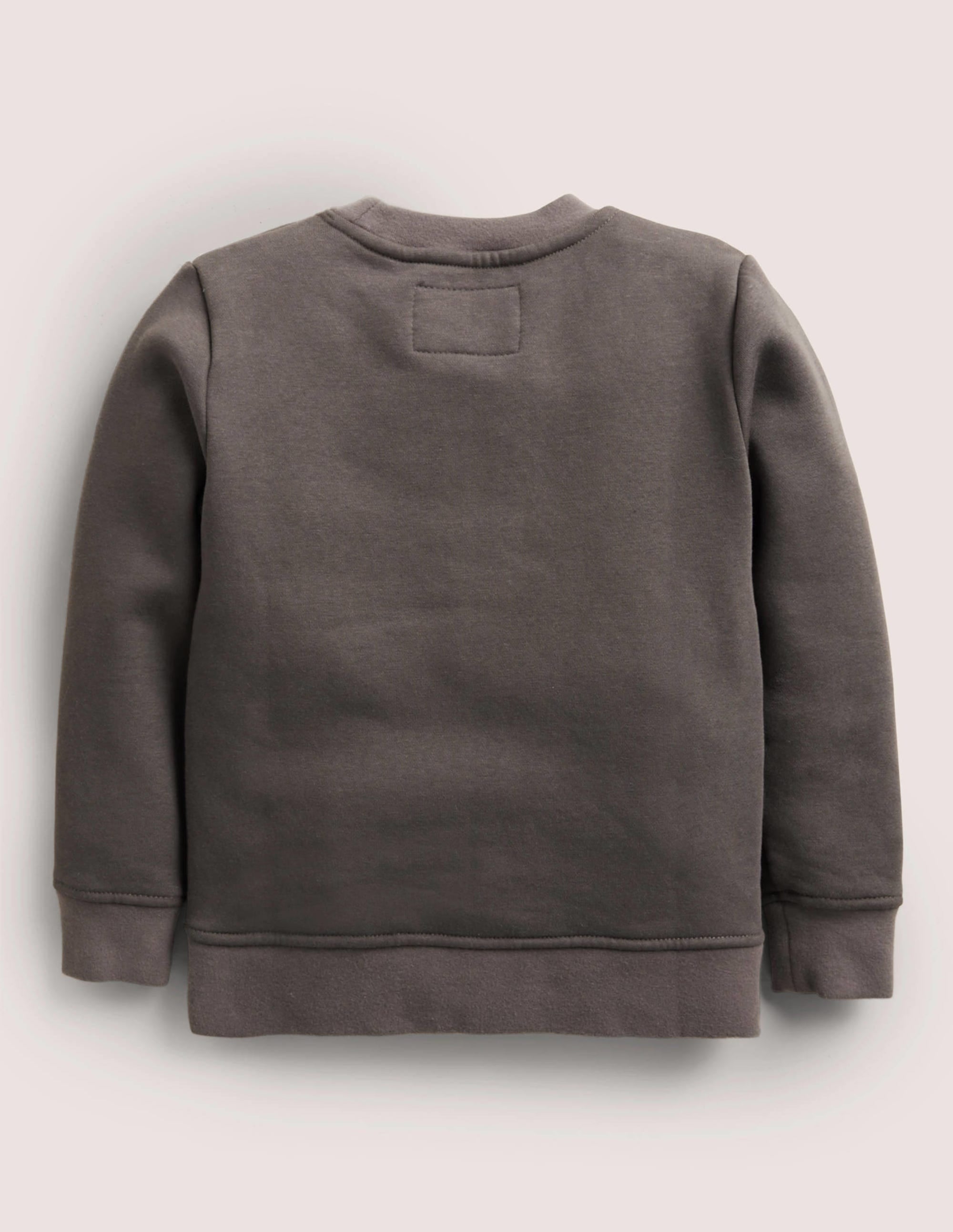 Sweatshirt mit Eulenapplikation-Rauchgrau, Eule - Image 2
