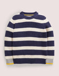 Grob gestrickter Seemannspullover-Schuluniform-Navy