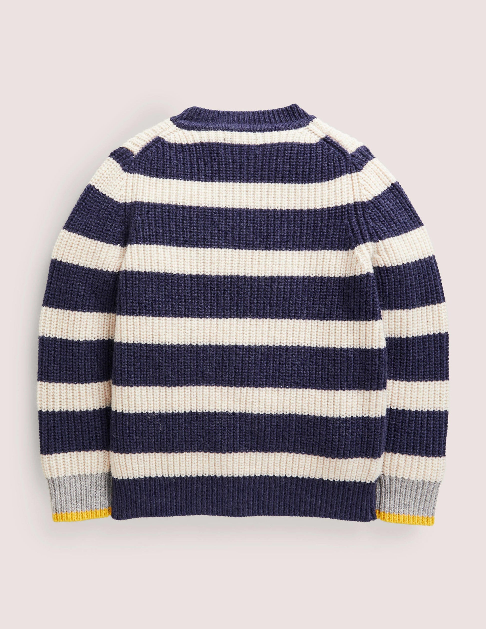 Grob gestrickter Seemannspullover-Schuluniform-Navy-2