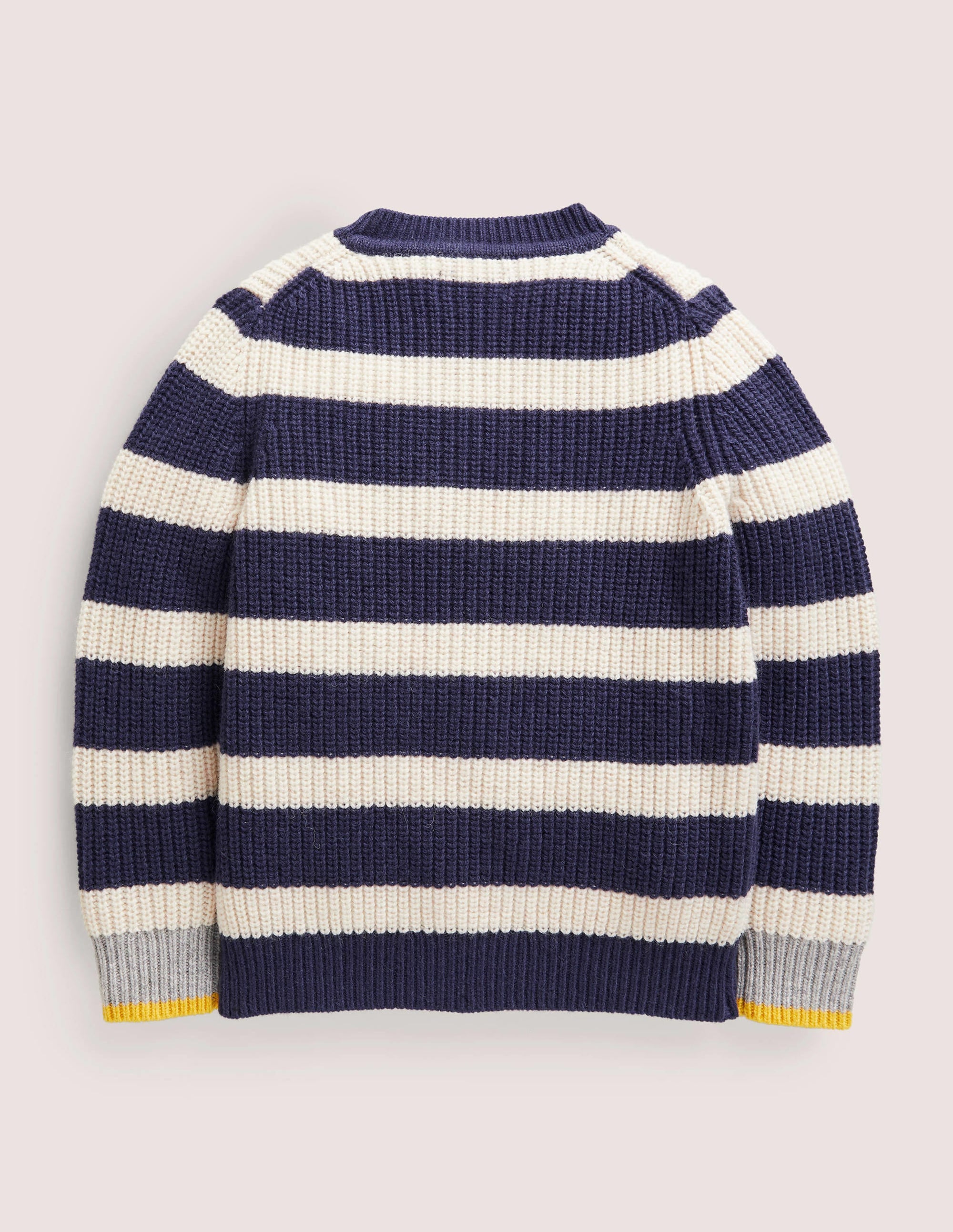 Grob gestrickter Seemannspullover-Schuluniform-Navy - Image 2