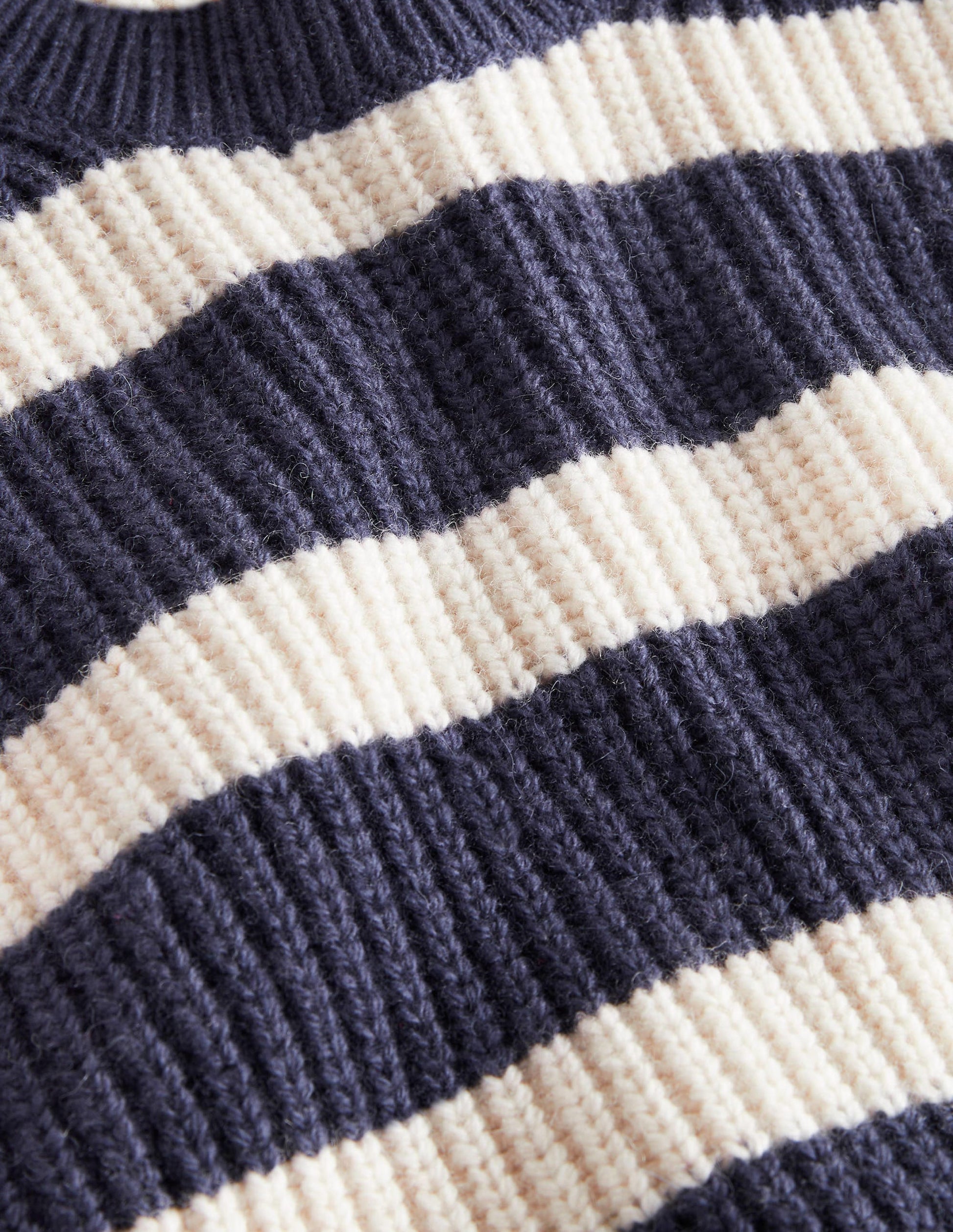 Grob gestrickter Seemannspullover-Schuluniform-Navy-3