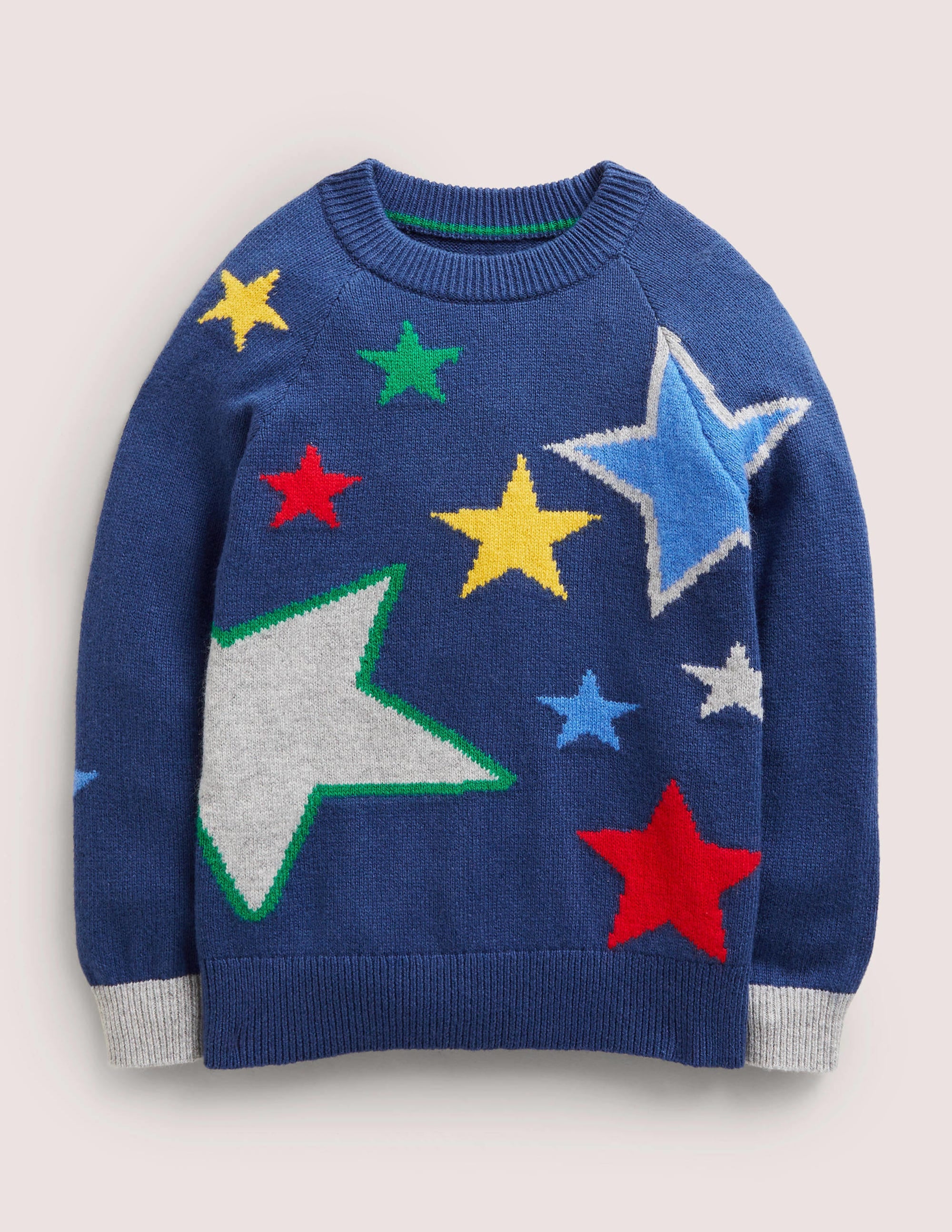 Pullover mit bunten Sternen-Bunt - Image 1
