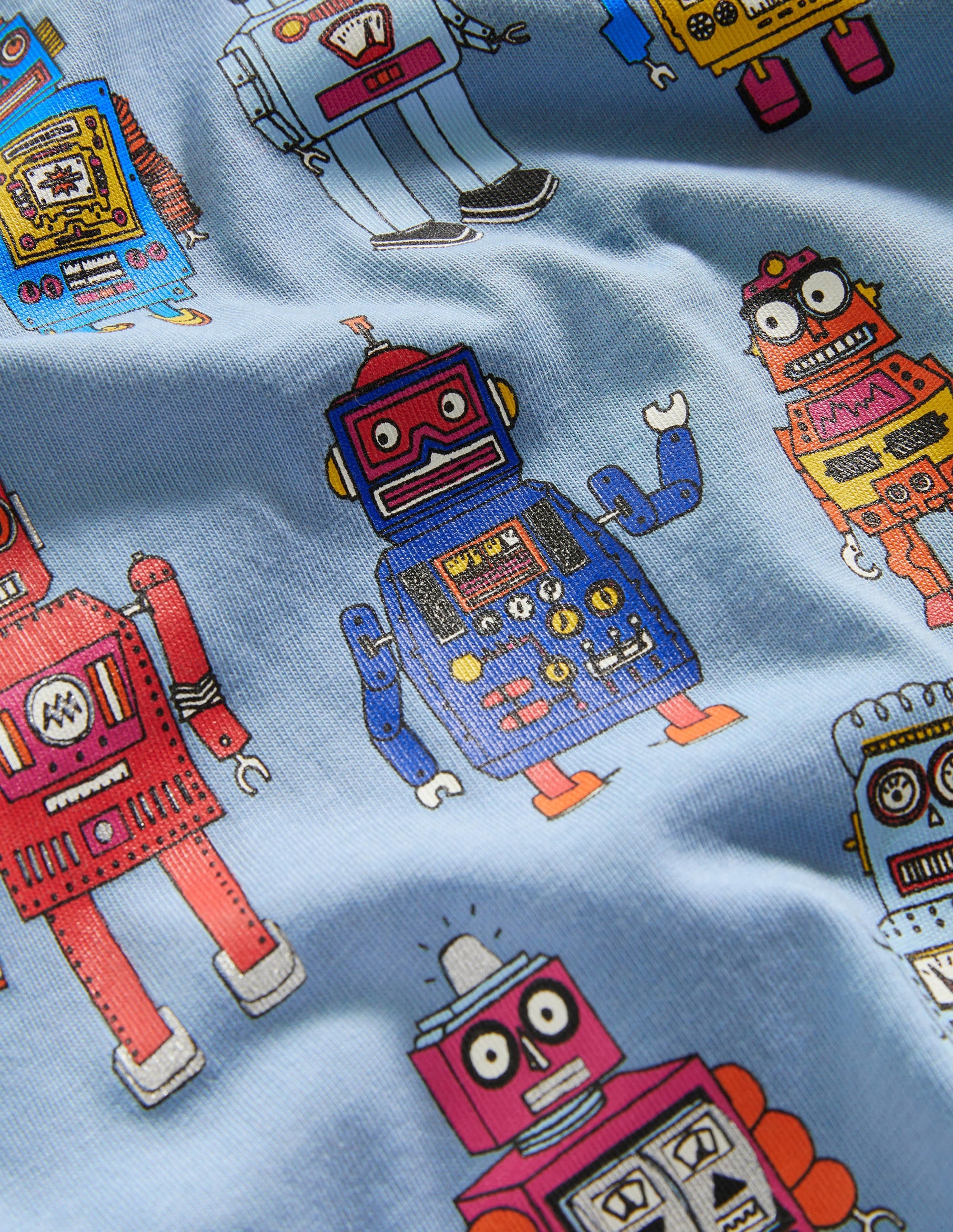 Oberteil mit Spielzeugmotiv-Graublau, Roboter - Image 3