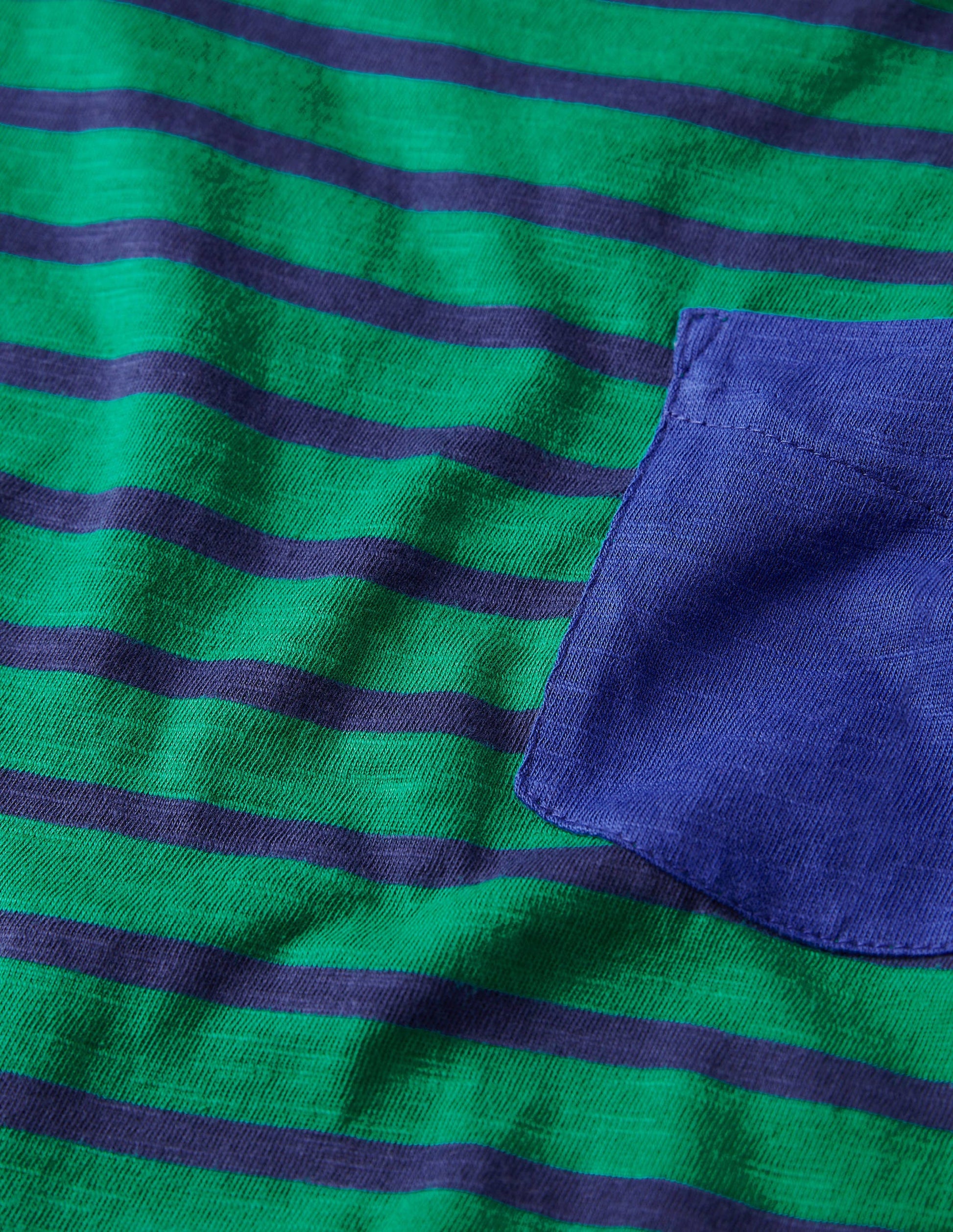 T-Shirt mit abgesetzten Schultern-Paprikagrün/Schuluniform-Navy-3