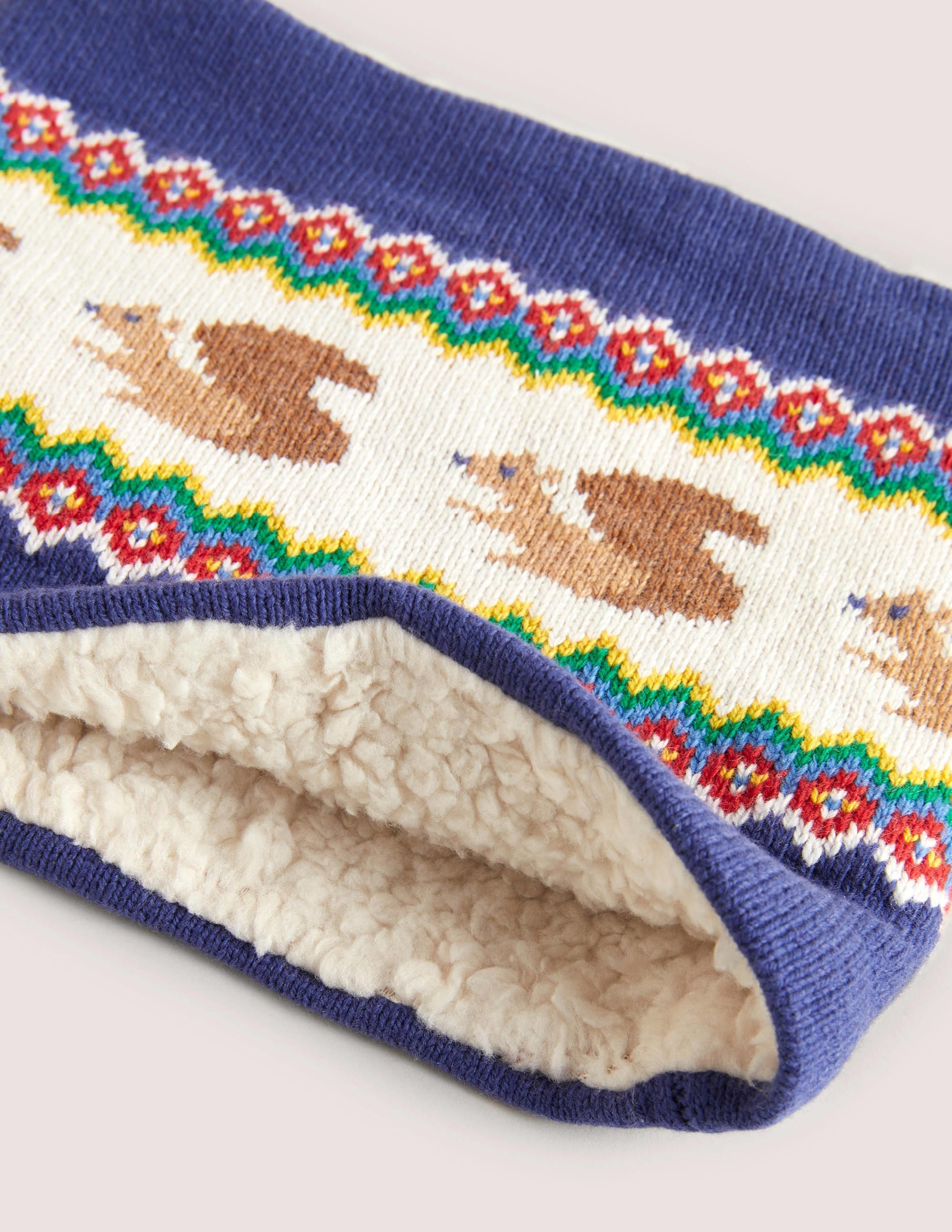 Cosy Fair Isle Snood-Navy - Image 2