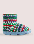 Chaussons bottillons-Motif jacquard