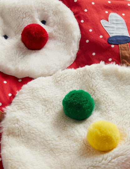 Red Snowman Christmas Sack-Rot, Schneemann