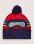 Bonnet de ski-Rouge rockabilly