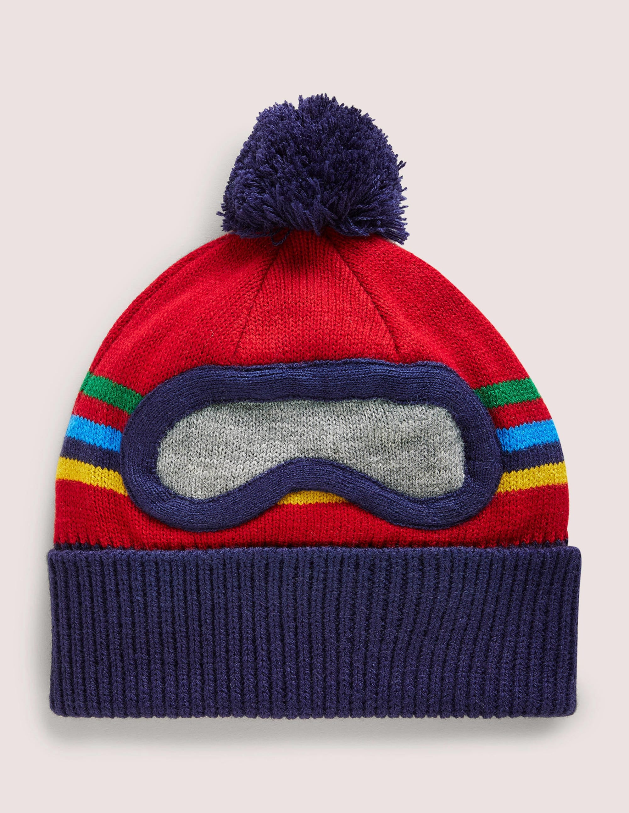 Bonnet de ski-Rouge rockabilly - Image 1