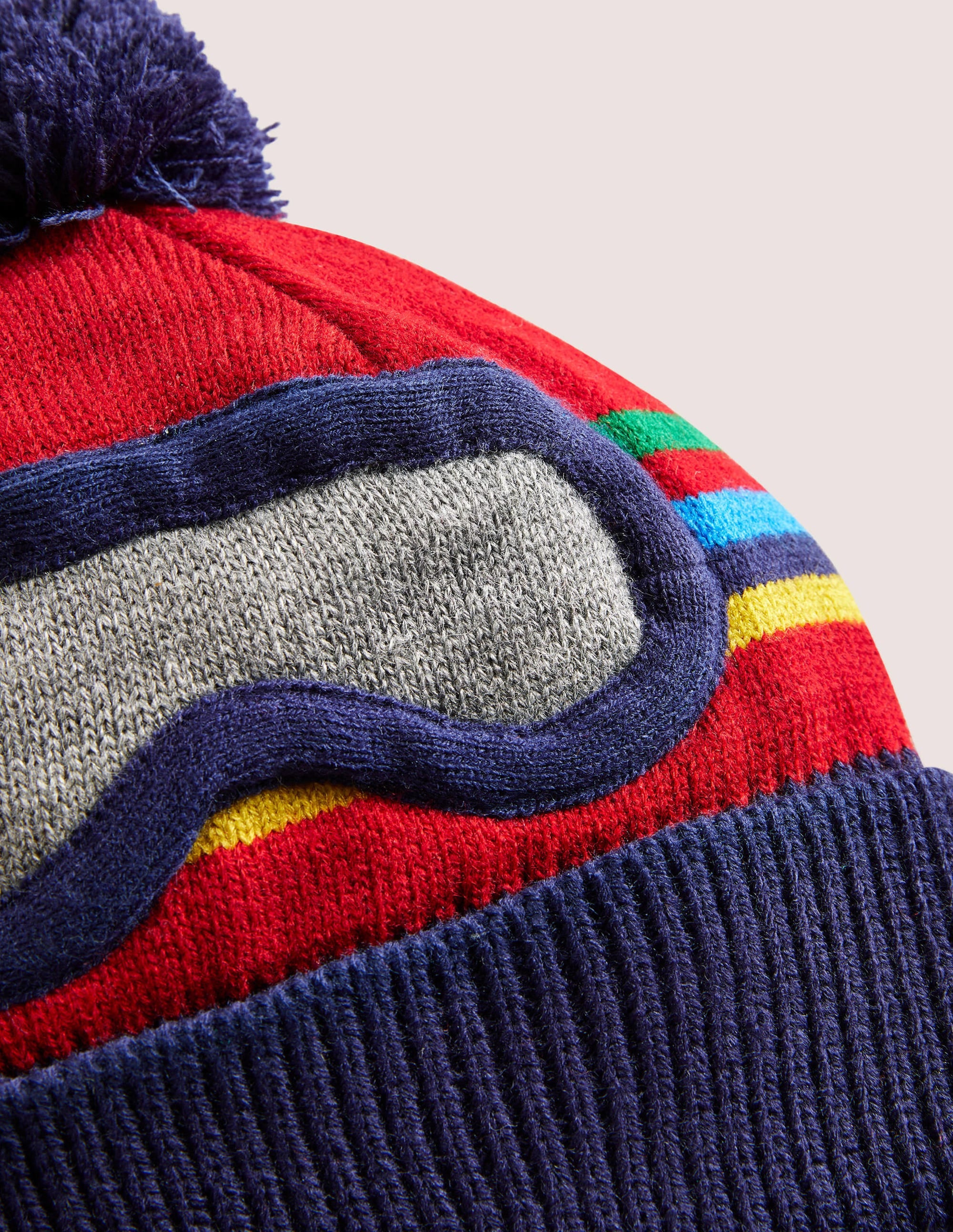 Bonnet de ski-Rouge rockabilly - Image 2