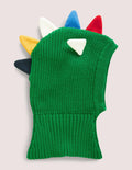 Bonnet en maille-Dinosaure vert